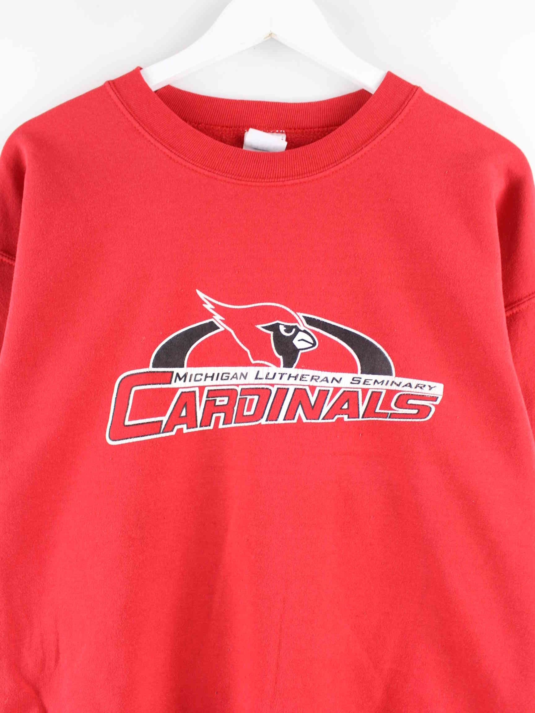 Gildan Cardinals Print Sweater Rot S (detail image 1)