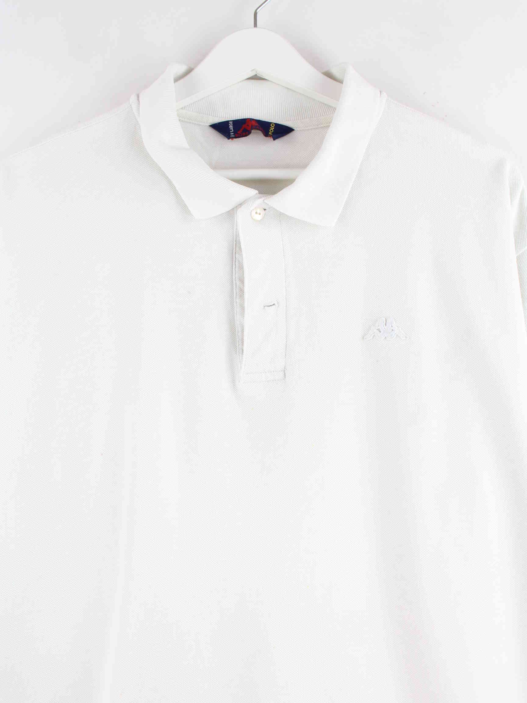 Kappa 90s Vintage Basic Polo Weiß L (detail image 1)