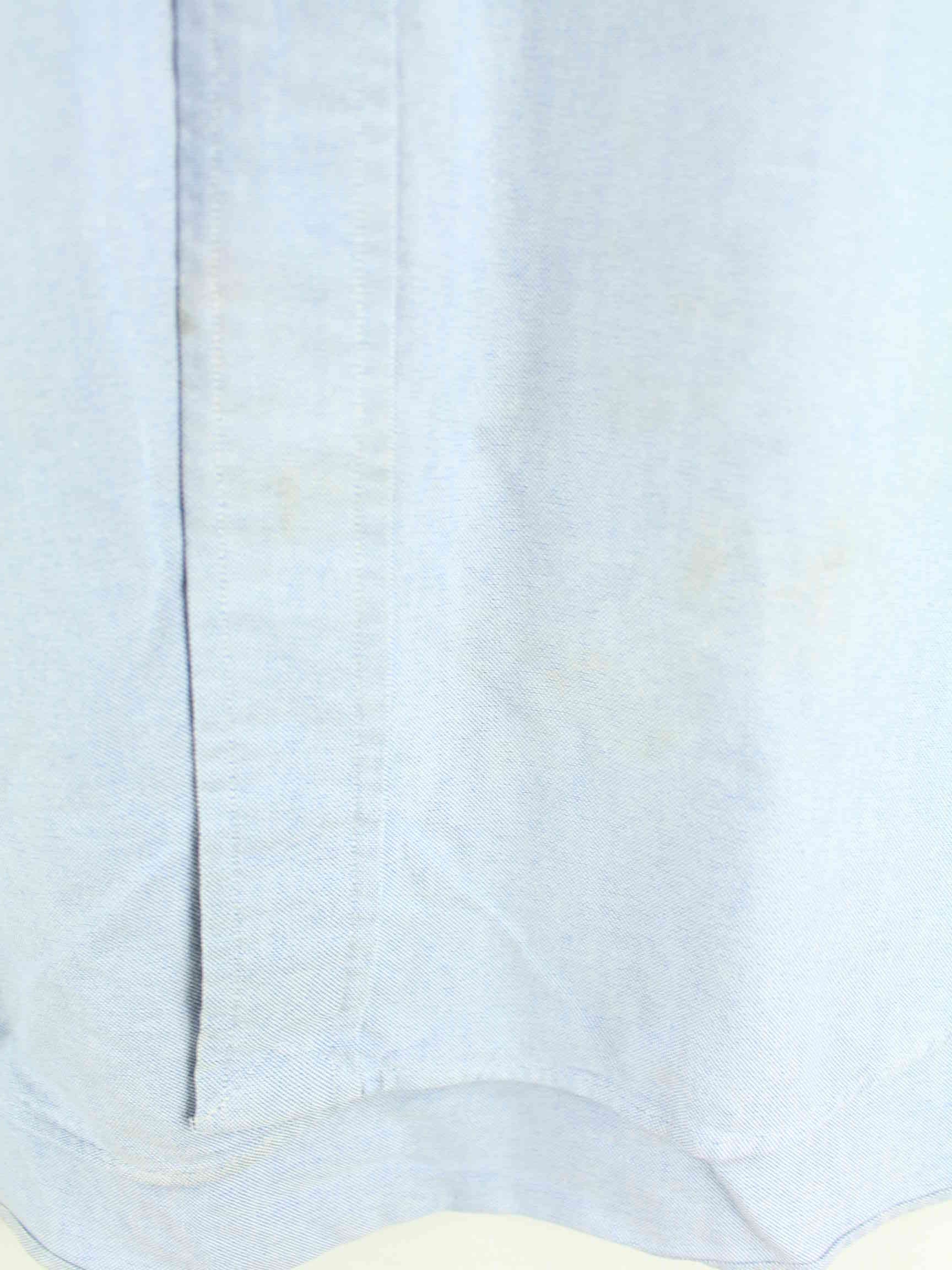 Ralph Lauren 90s Vintage Blake Kurzarm Hemd Blau XL (detail image 3)