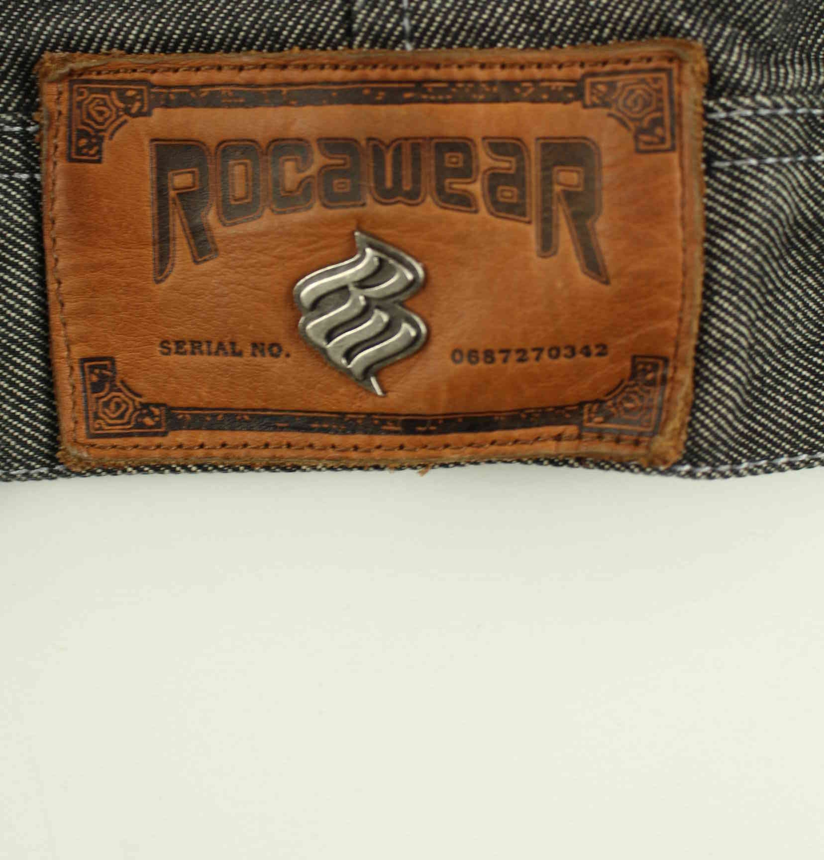 Hard Rock Cafe 00s Embroidered Jeans Jacke Grau 3XL (detail image 4)
