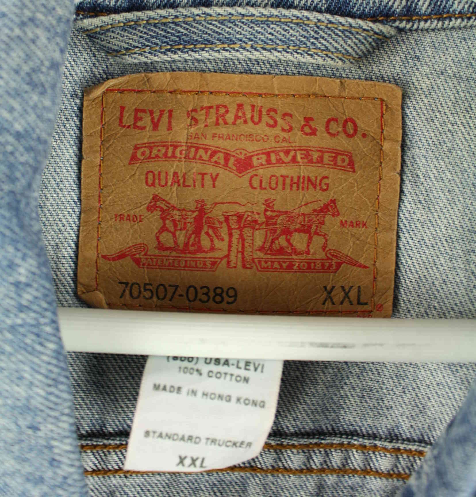 Levi's 00s Standart Trucker Jeans Jacke Blau XXL (detail image 2)