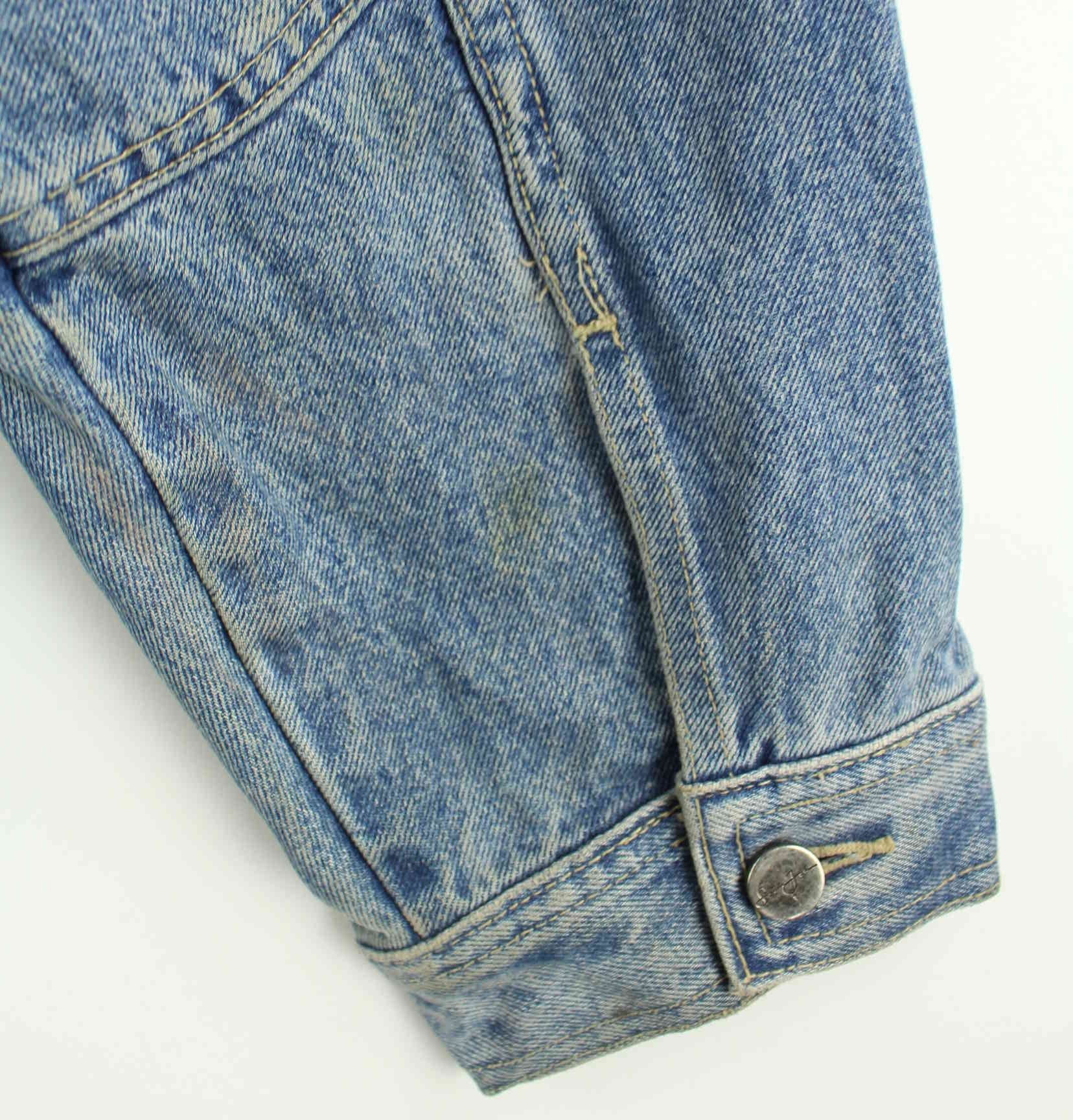 Sean John 00s Embroidered Jeans Jacke Blau 3XL (detail image 6)
