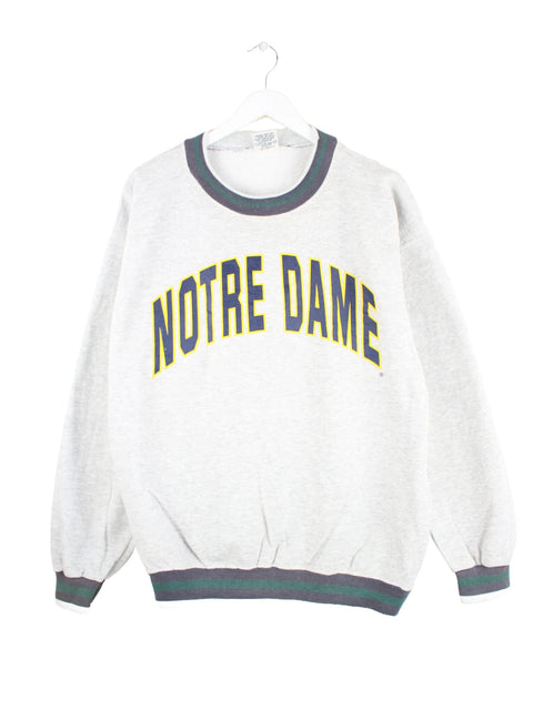 Nutmeg 90s Vintage Notre Dame Print Sweater Grau L