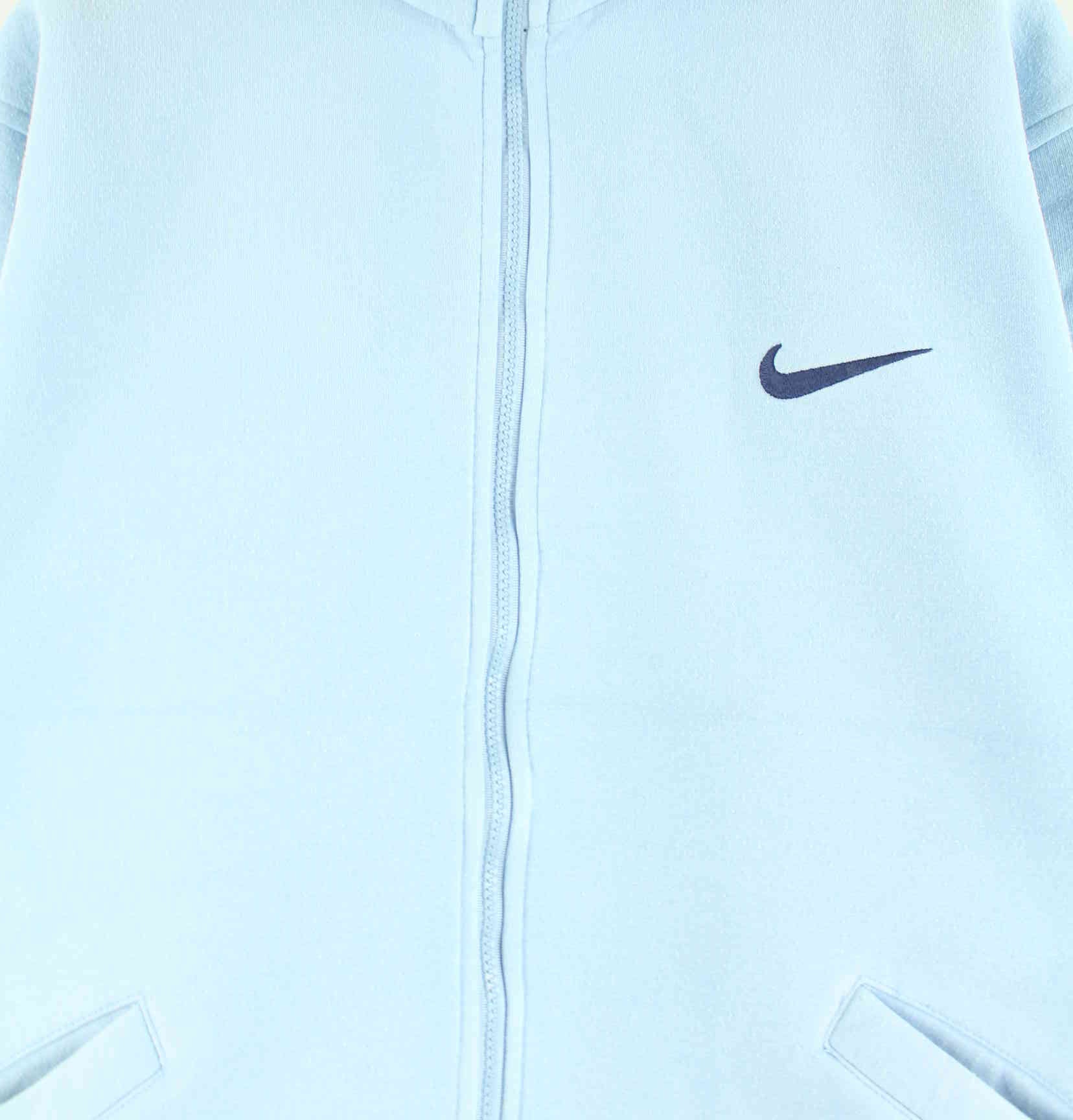 Nike 90s Vintage Embroidered Sweatjacke Blau L (detail image 1)