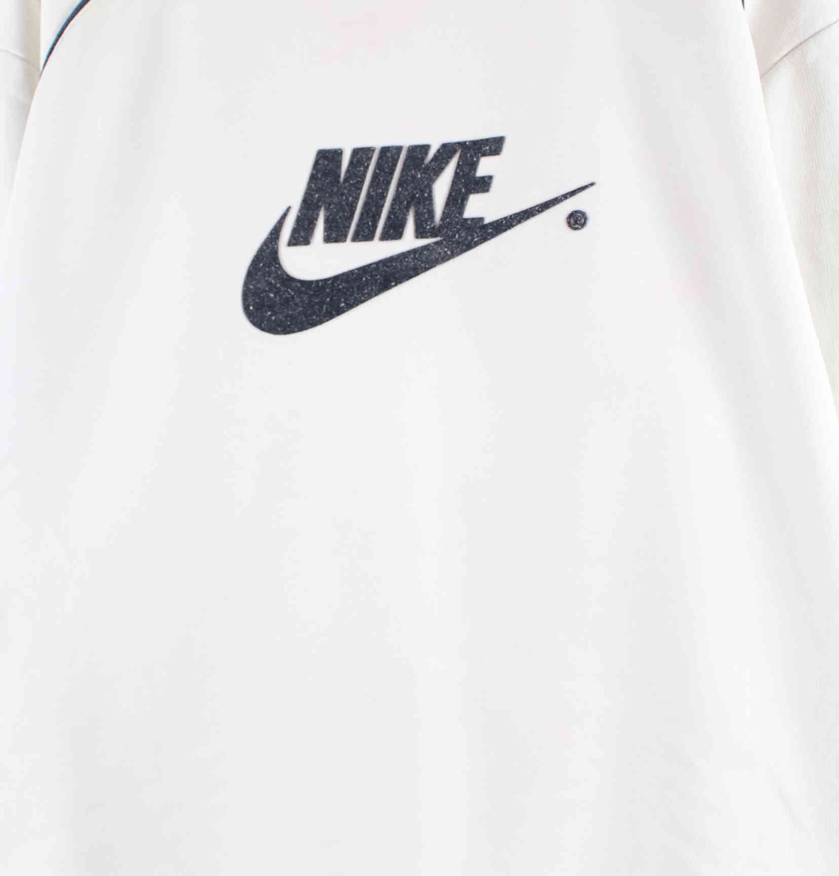 Nike y2k Big Logo Embroidered Sweater Weiß L (detail image 1)