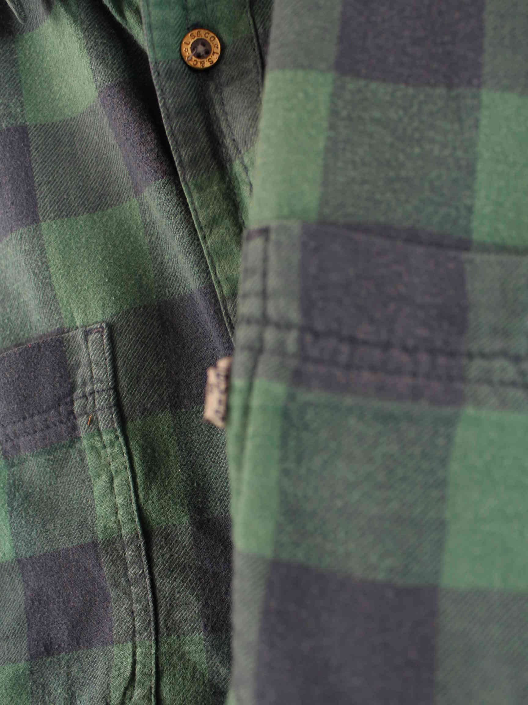 Levi's 80s Vintage Checked Hemd Grün L (detail image 4)