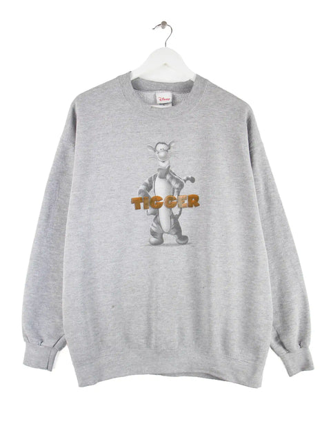 Disney 00s Tigger Print Sweater Grau L