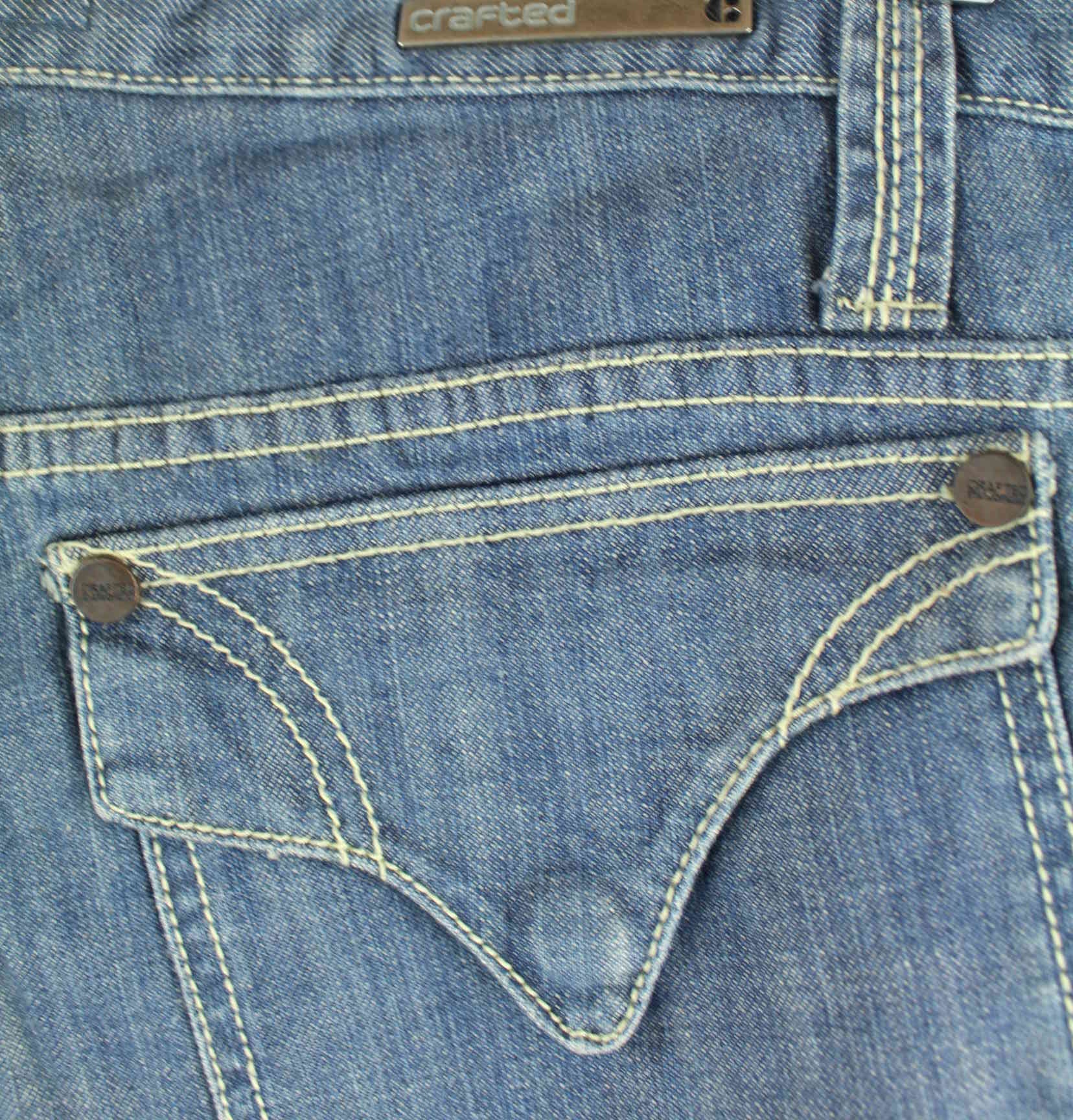 Vintage y2k Drop Crotch Jeans Blau W36 L36 (detail image 2)