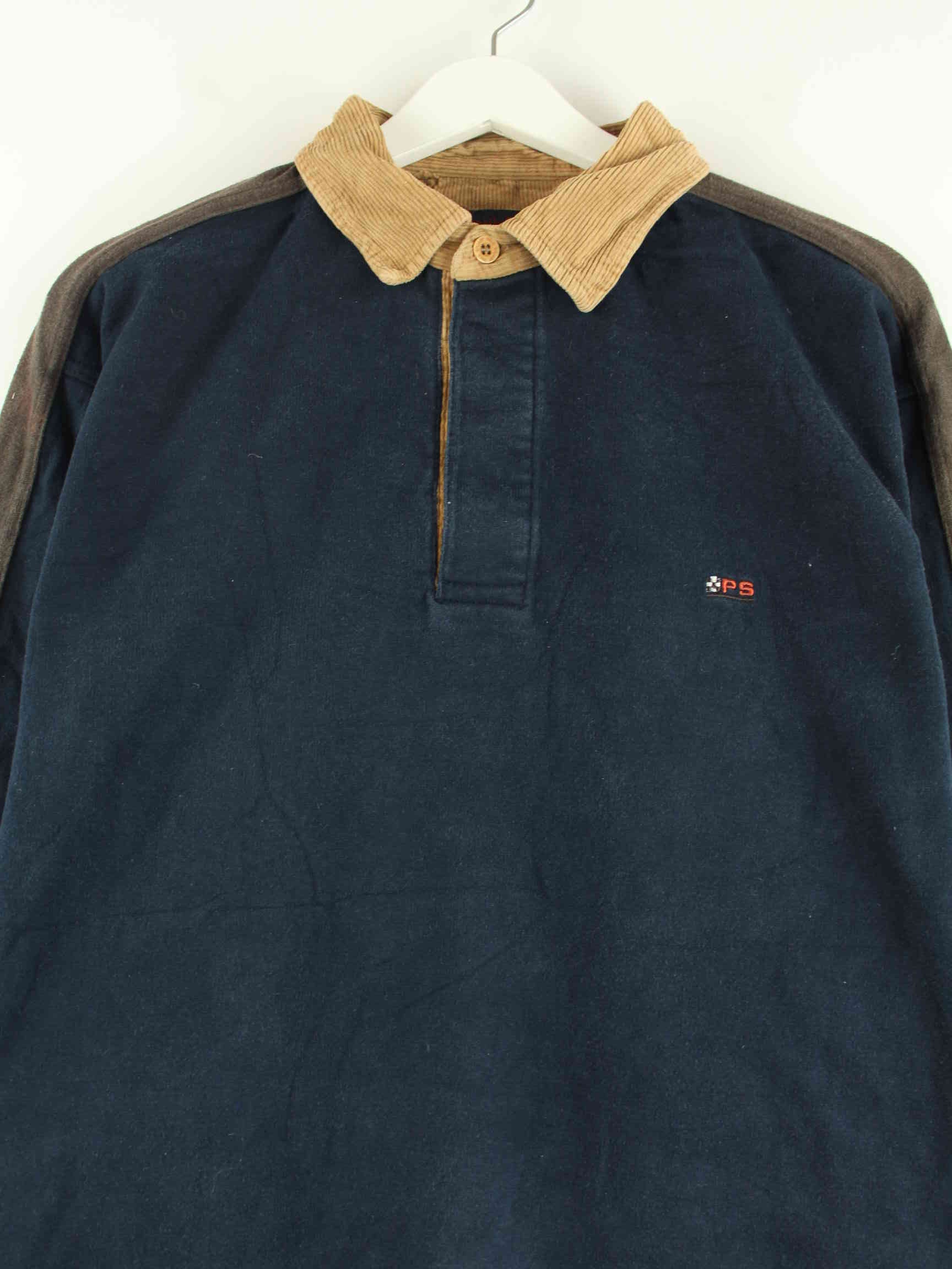 Vintage Polo Sweater Blau L (detail image 1)