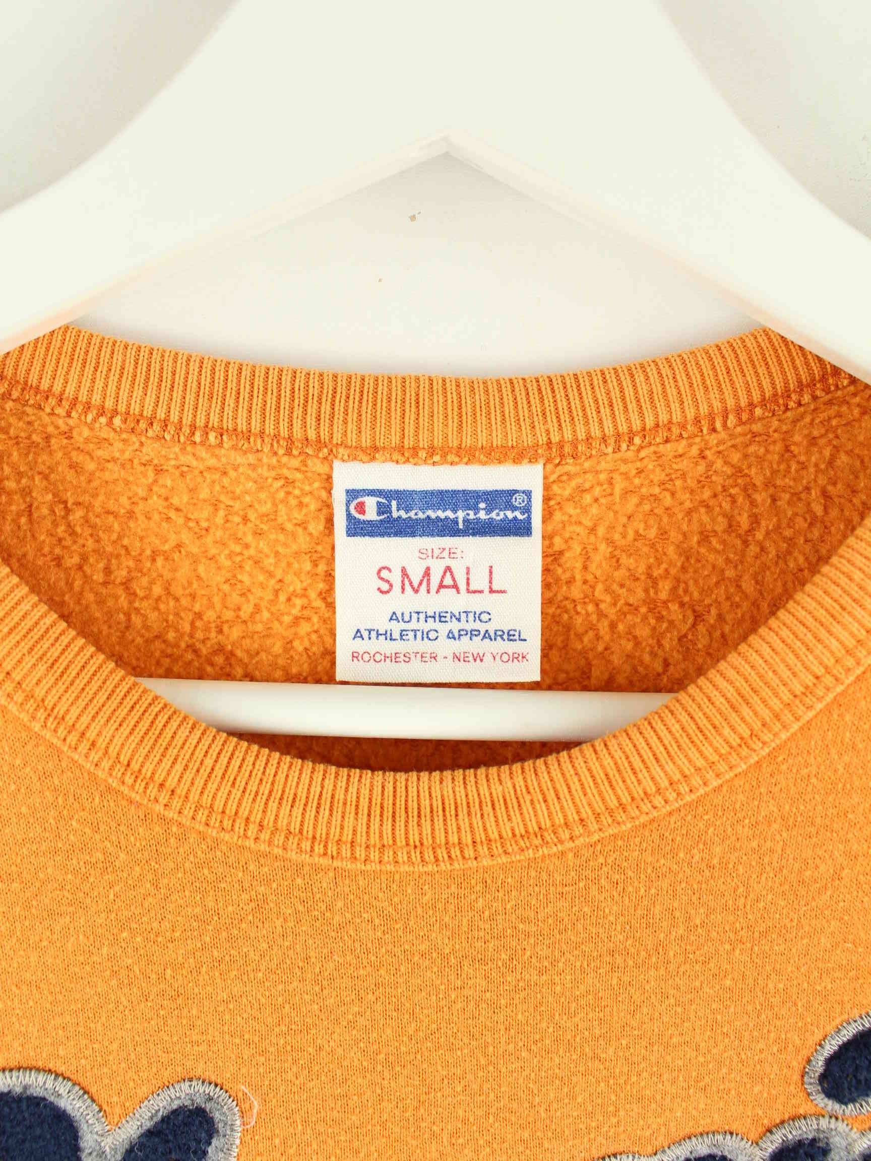 Champion Embroidered Logo Sweater Orange S (detail image 2)