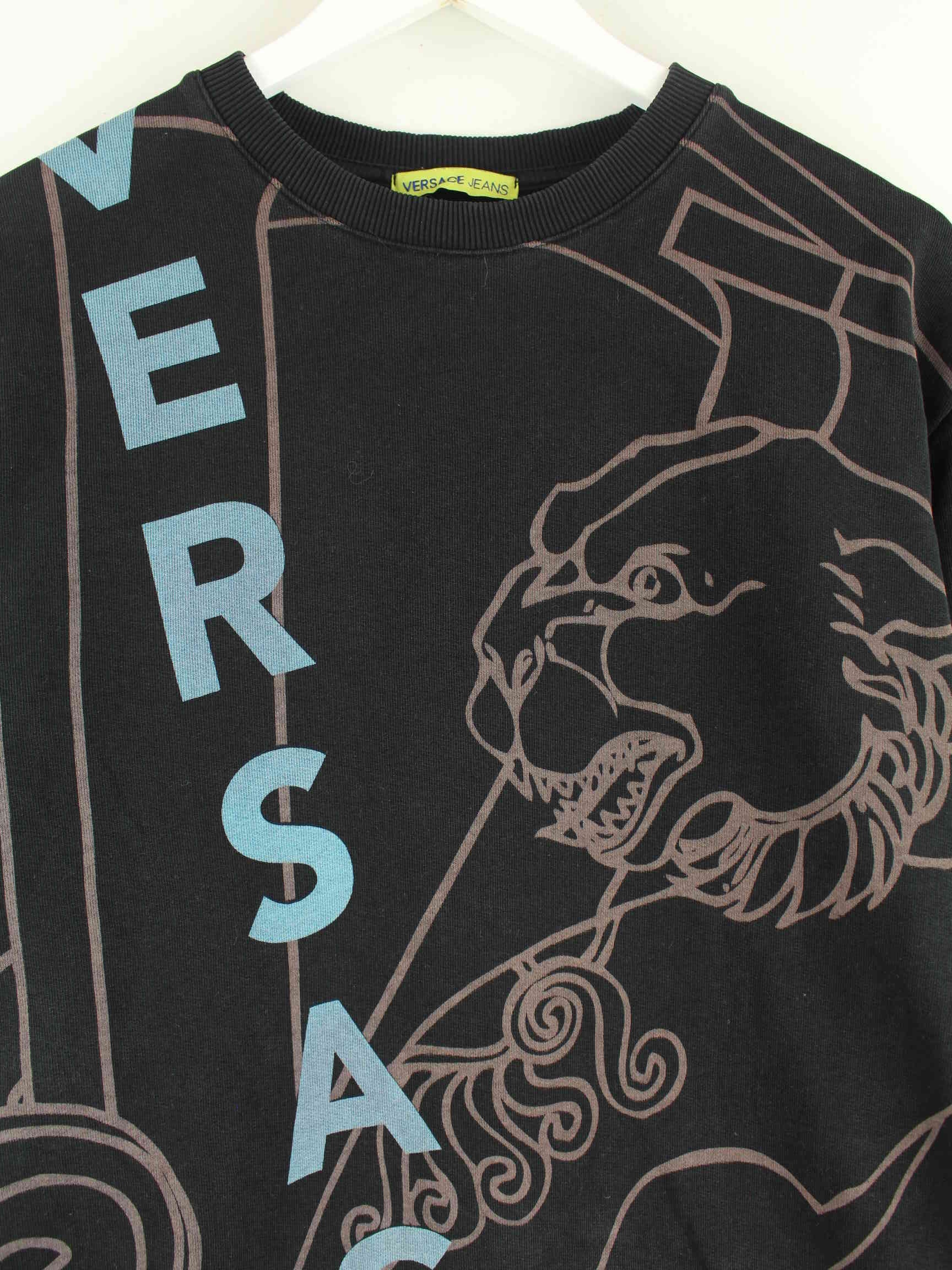 Versace Jeans Print Sweater Schwarz M (detail image 1)