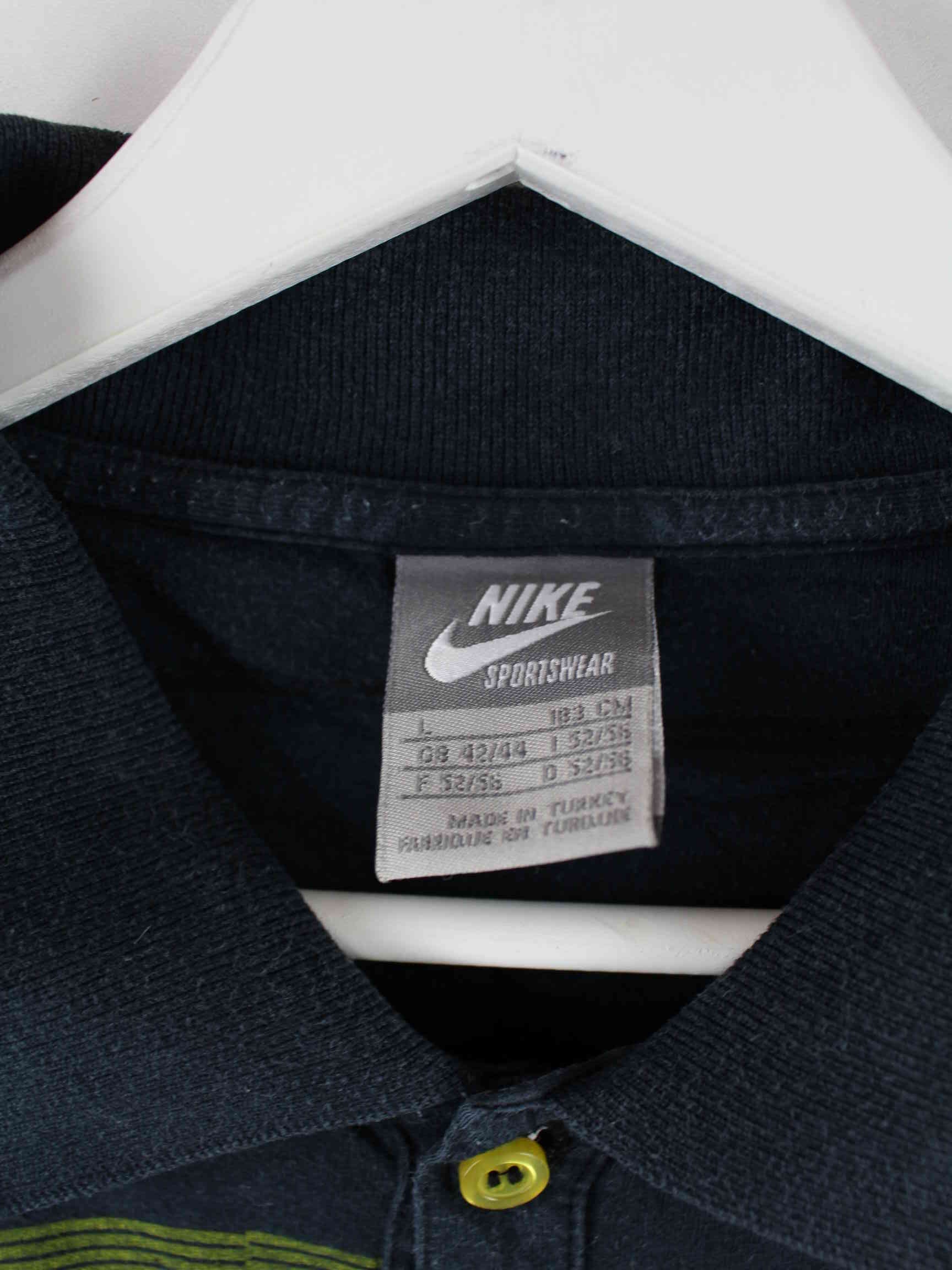 Nike 00s Striped Polo Mehrfarbig L (detail image 2)