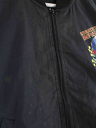 Vintage 90s Baseball Print Bomber Jacke Schwarz S (detail image 2)