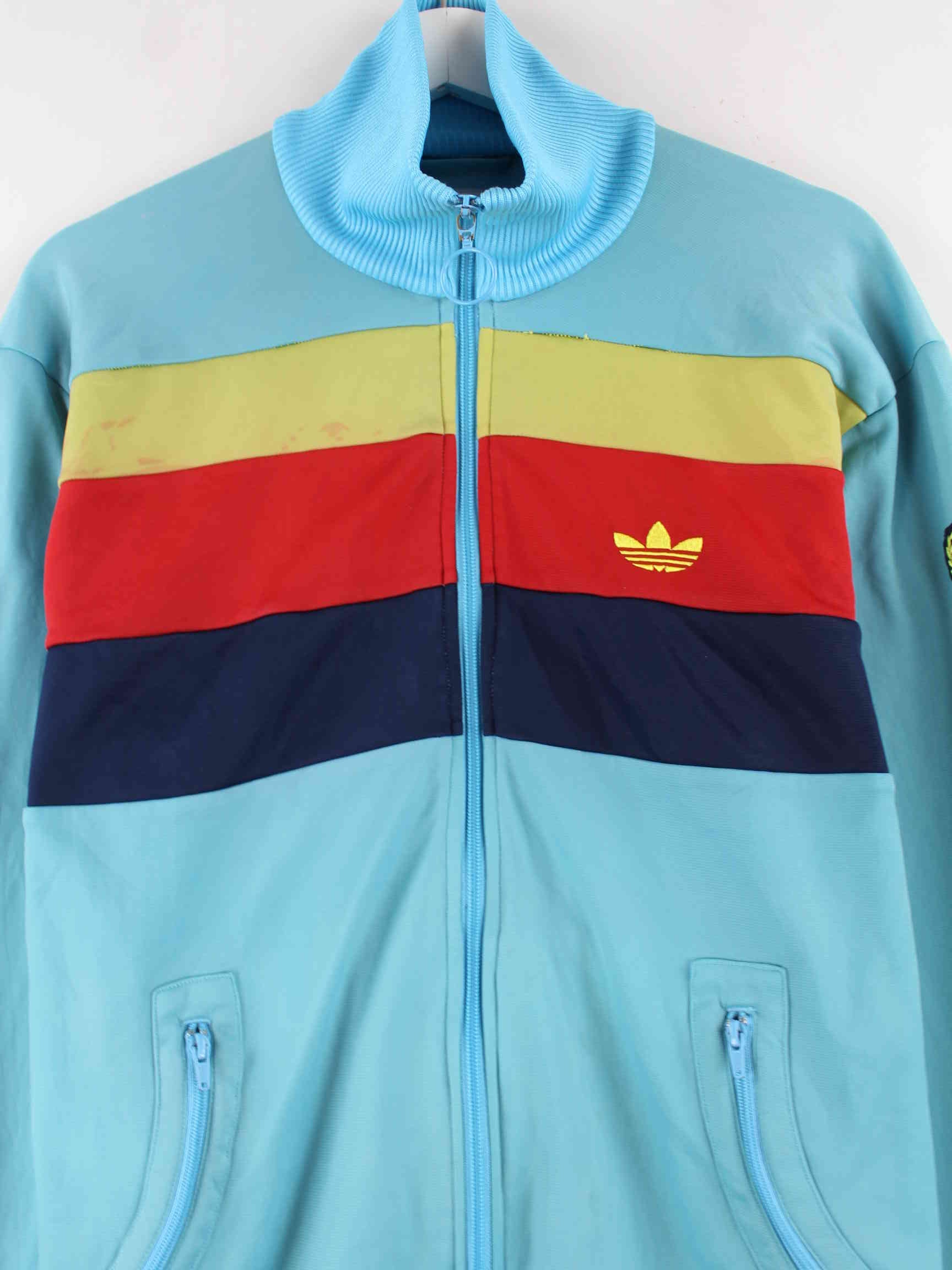 Adidas Striped Trainingsjacke Türkis M (detail image 1)