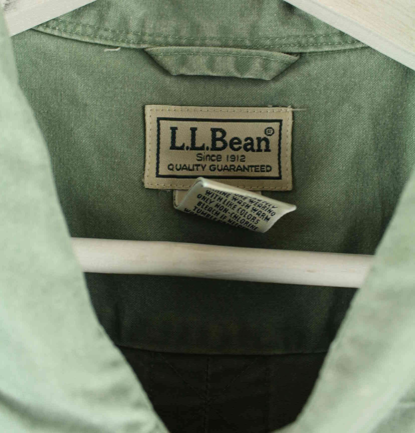 L.L. Bean 00s Basic Hemd Grün XL (detail image 2)