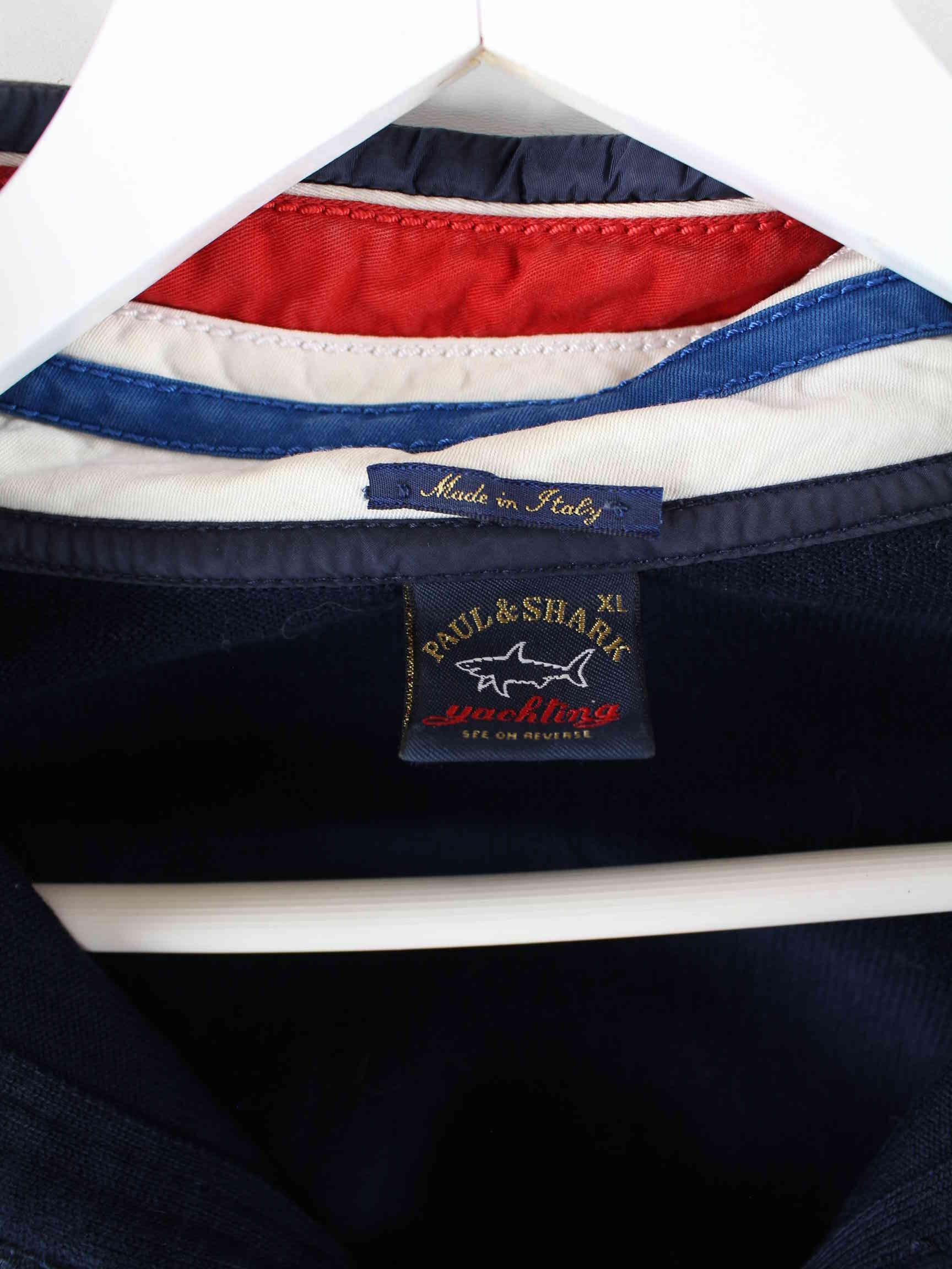 Paul & Shark 00s Embroidered Half Zip Pullover Blau XL (detail image 2)