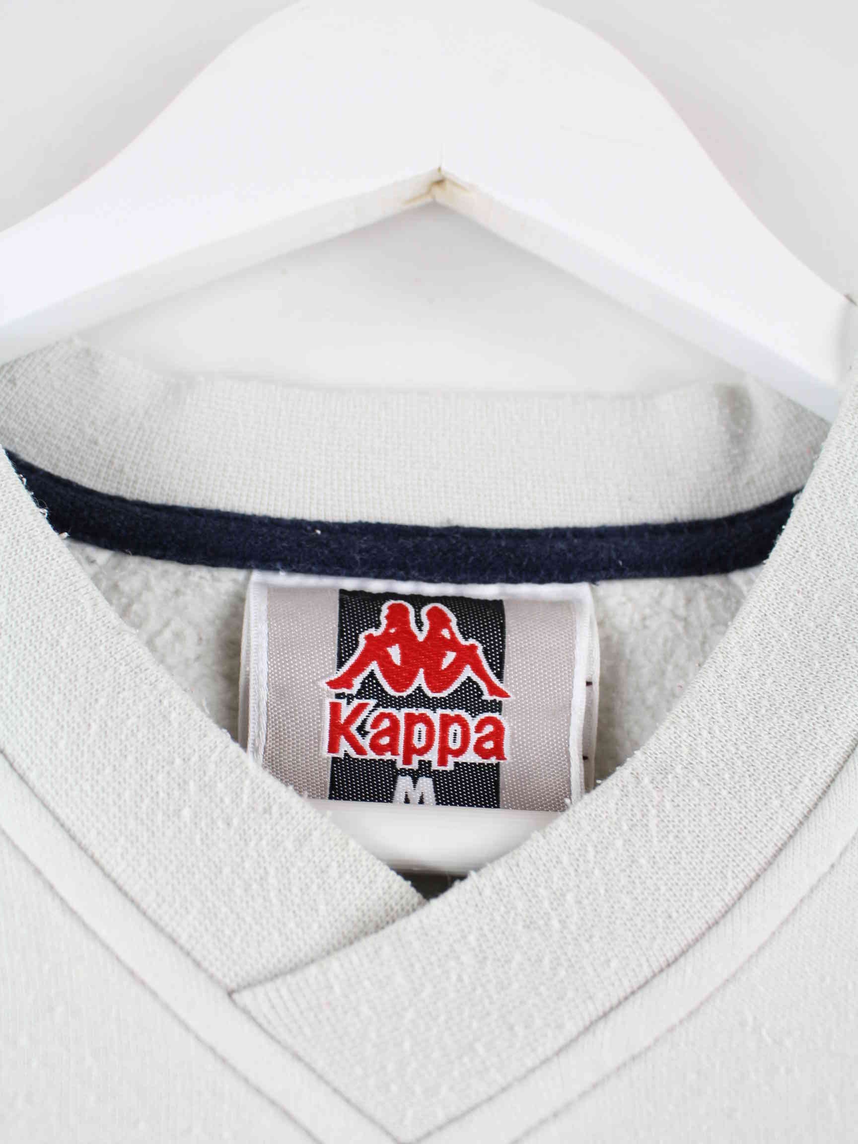 Kappa 90s Vintage V-Neck Tape Sweater Grau M (detail image 2)