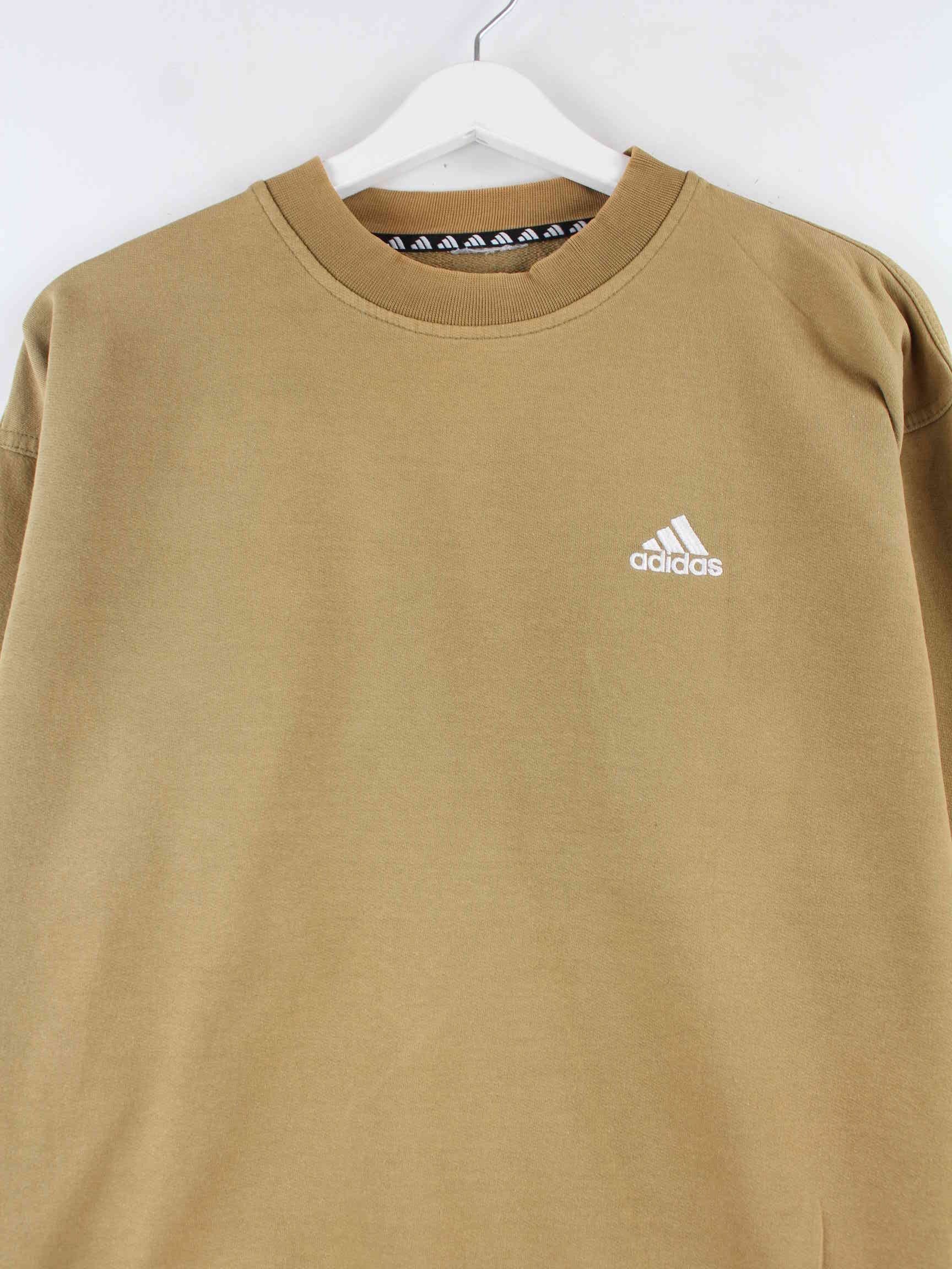 Adidas 90s Vintage Sweater Braun M (detail image 1)