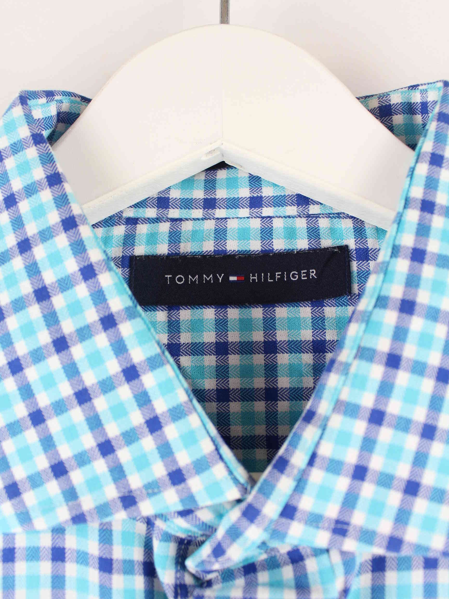 Tommy Hilfiger Regular Fit Checked Hemd Blau M (detail image 2)