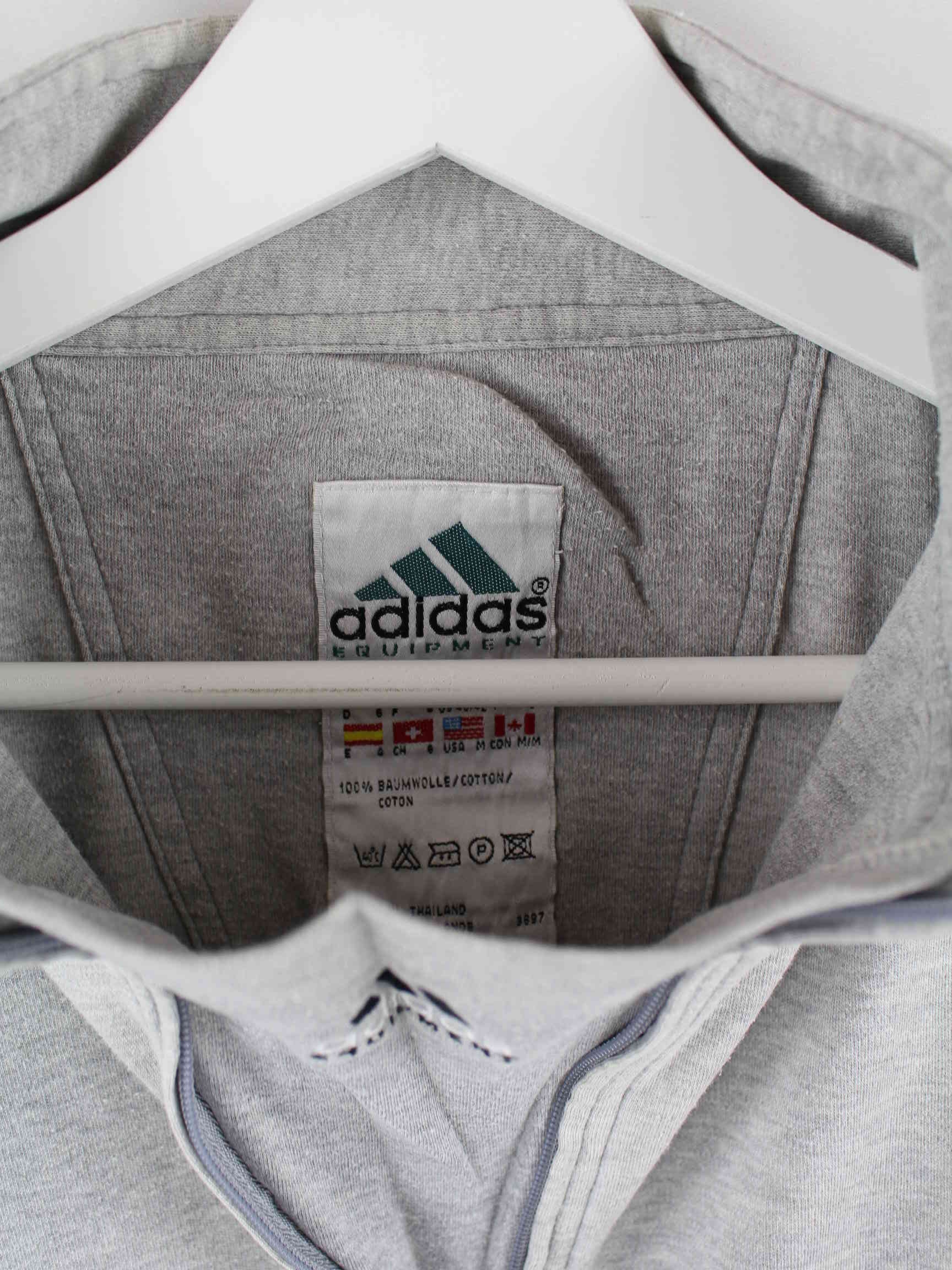 Adidas Equipment 90s Vintage Half Zip Sweatshirt Grau L (detail image 2)