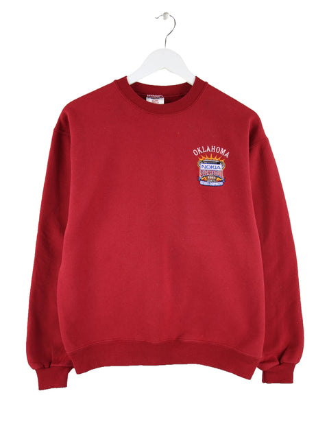 Jerzees 2004 Nokia Sugar Bowl Oklahoma Sweater Rot S