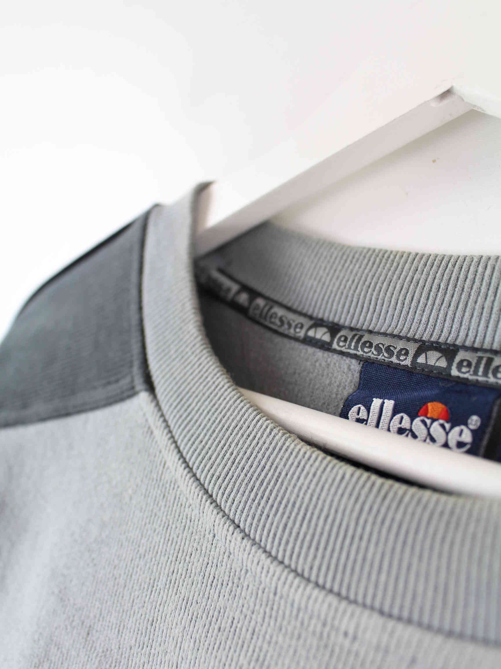 Ellesse 00s Embroidered Sweater Grau L (detail image 3)