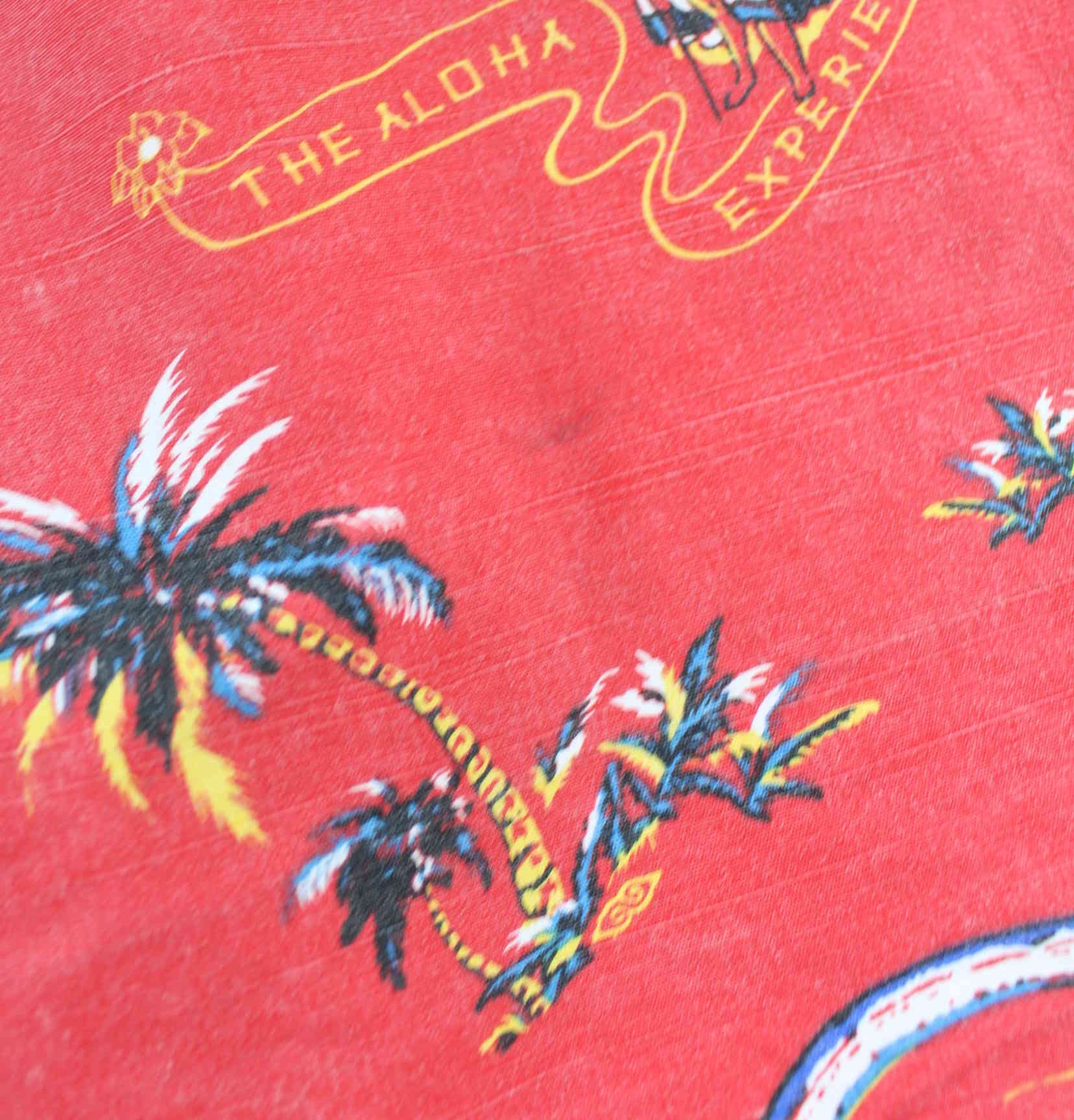 Rip Curl 00s Pattern Hawaii Hemd Rot M (detail image 3)