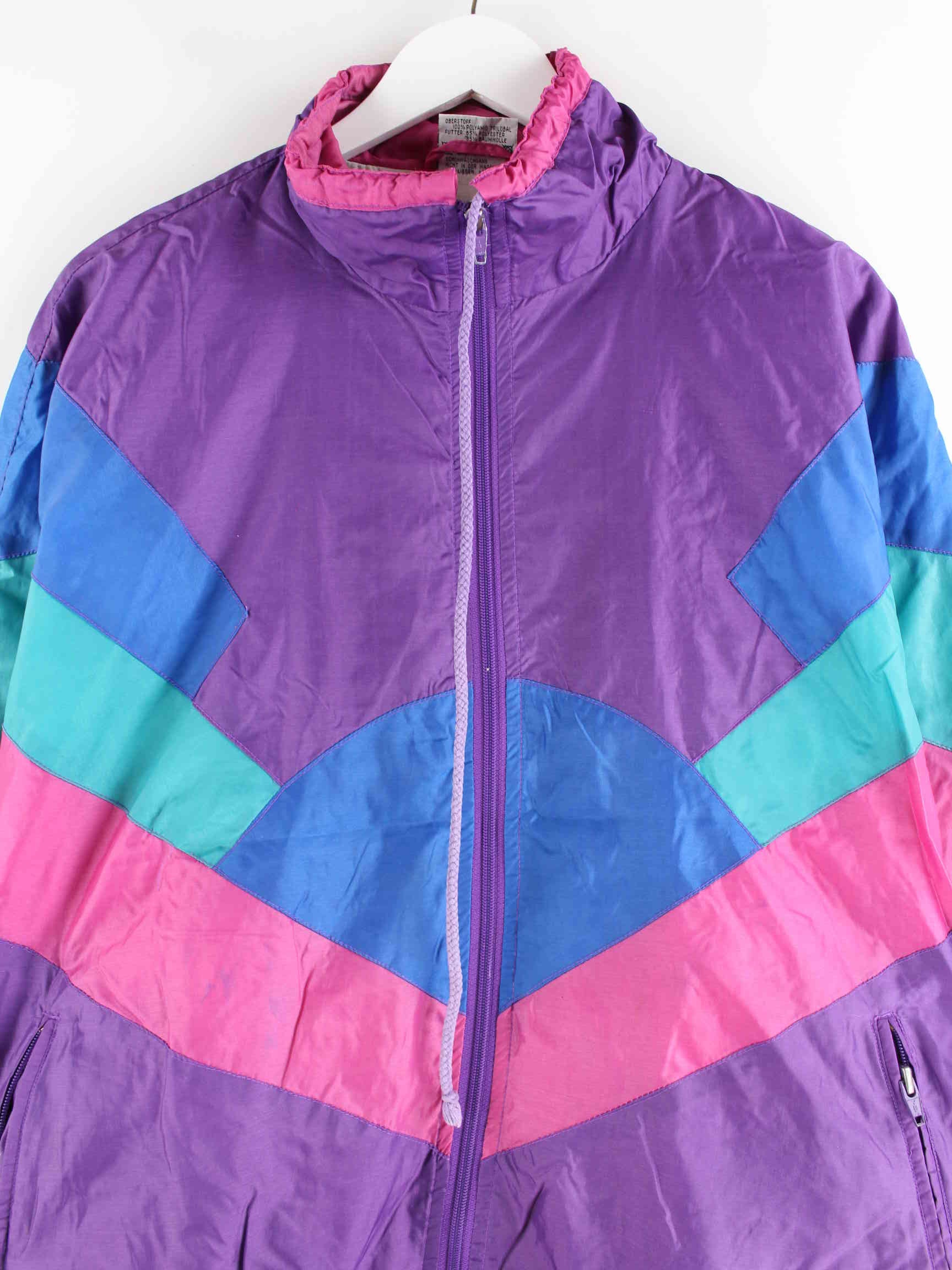 Vintage 90s Trainingsjacke Mehrfarbig M (detail image 1)