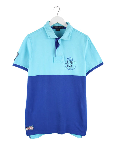 U.S. Polo ASSN. Logo Print Polo Blau M