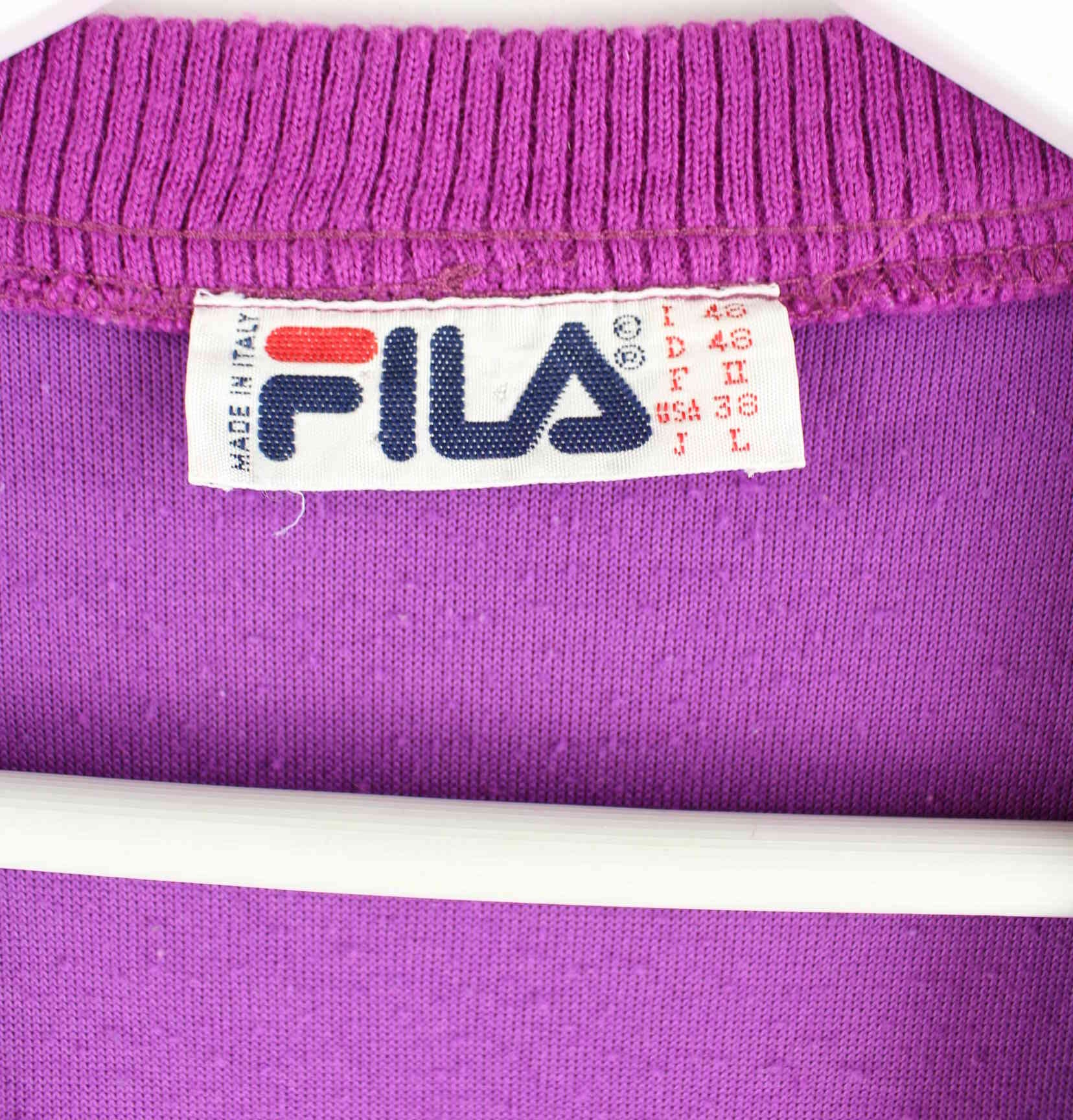 Fila 90s Vintage Fleece Pullunder Lila M (detail image 2)