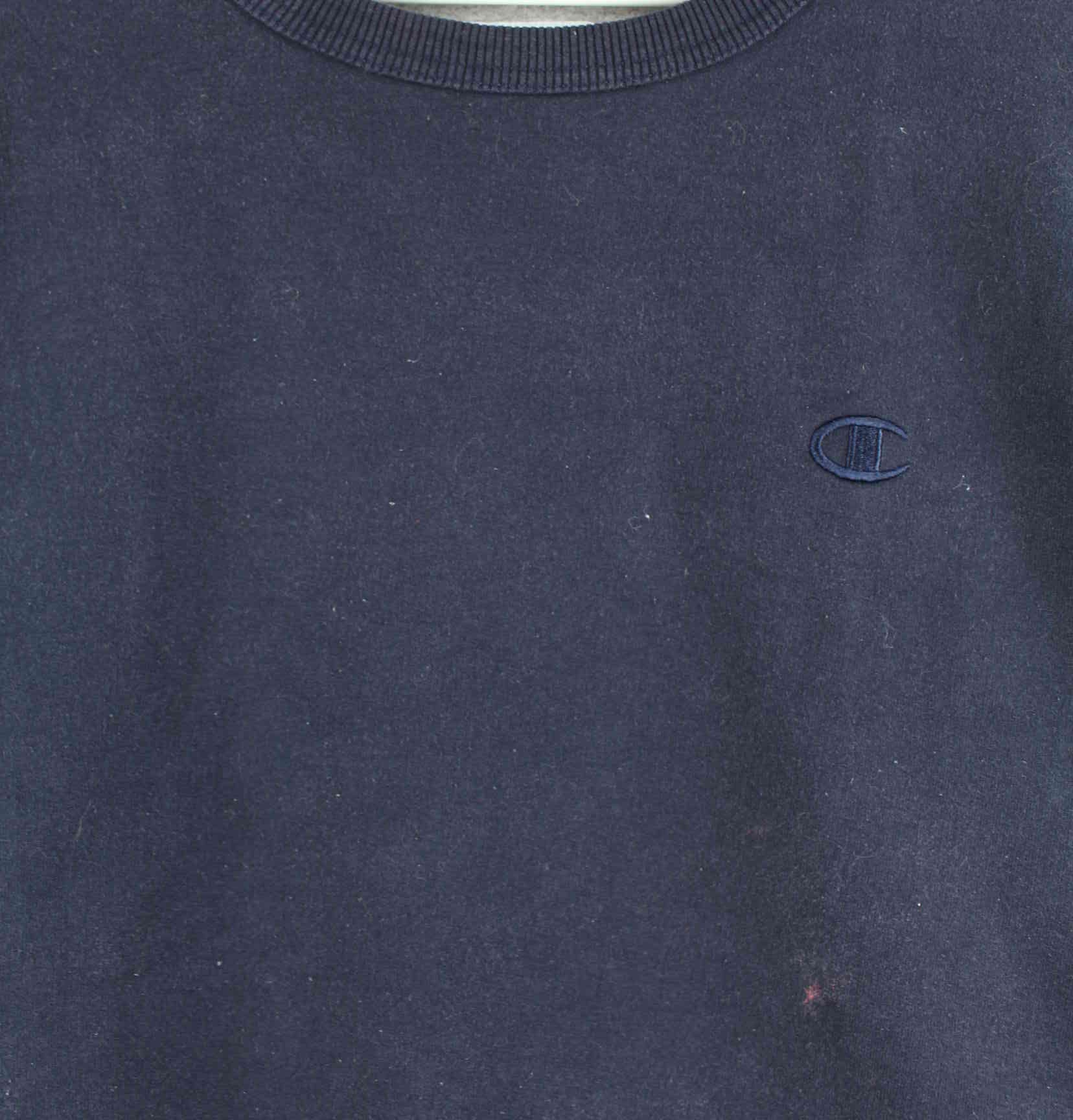 Champion y2k Basic Sweater Blau L (detail image 1)