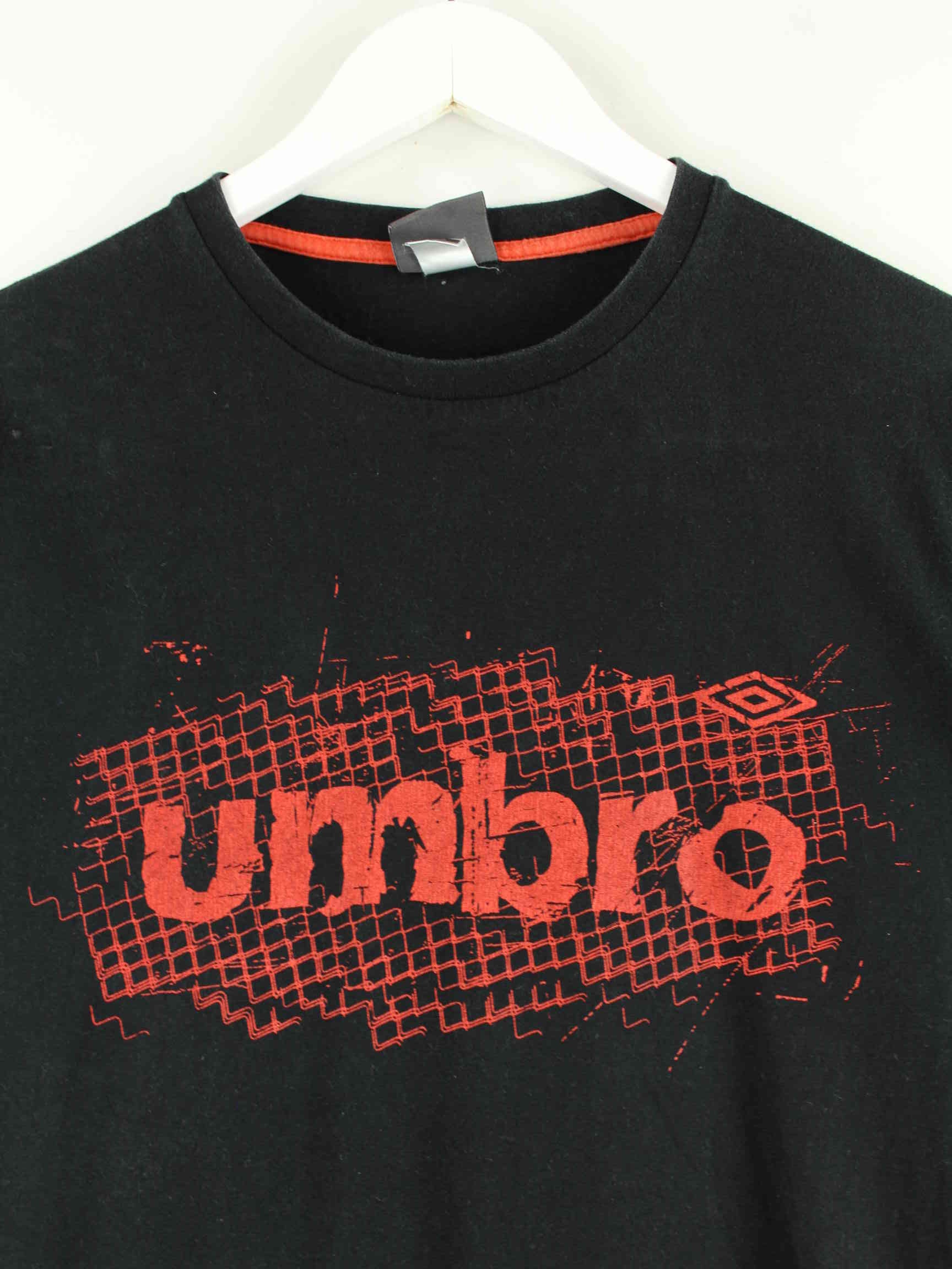 Umbro y2k Logo Print T-Shirt Schwarz S (detail image 1)