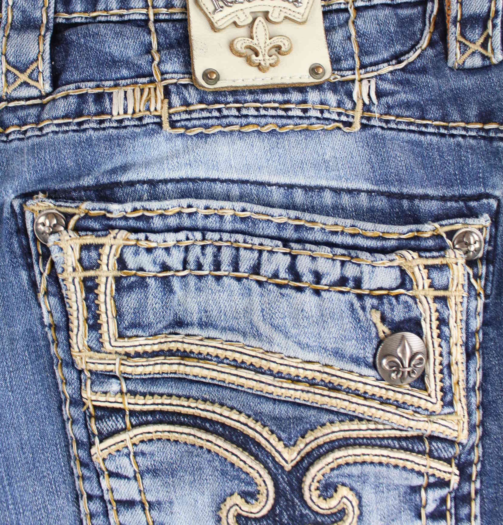 Vintage Rock Revival Jeans Blau W34 L32 (detail image 3)