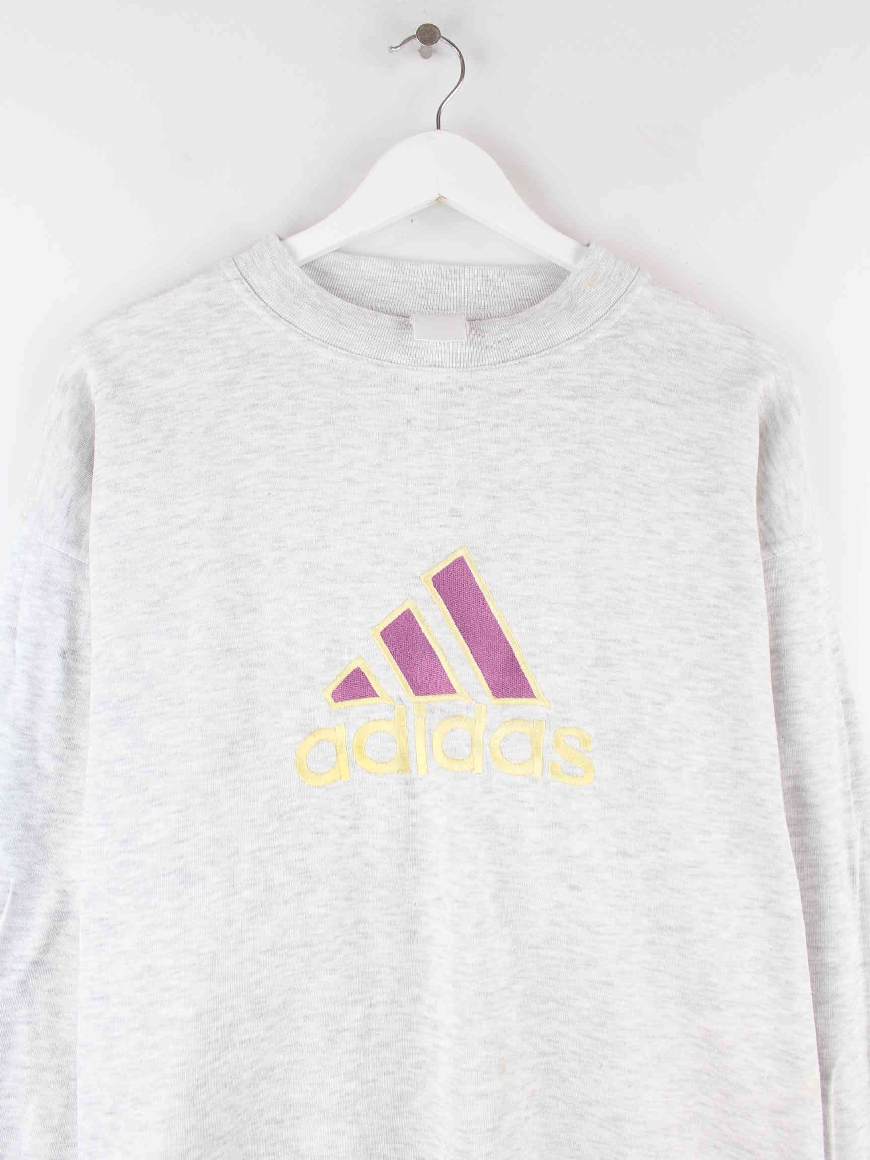 Adidas 90s Vintage Sweatshirt Weiß M (detail image 1)