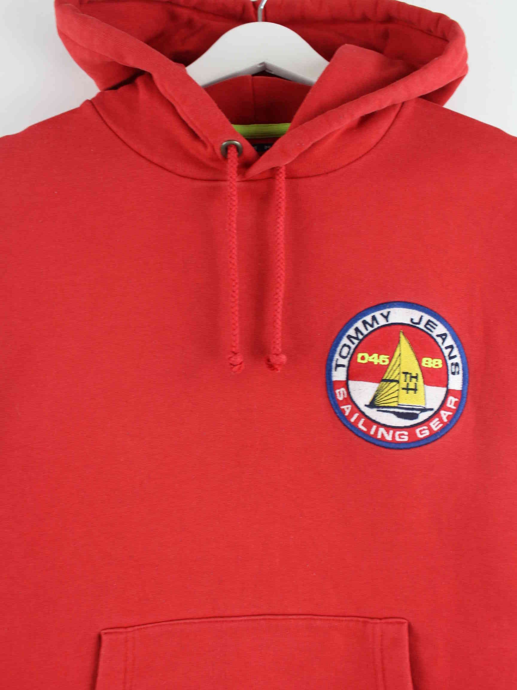 Tommy Hilfiger 00s Sailing Embroidered Hoodie Rot XS (detail image 1)