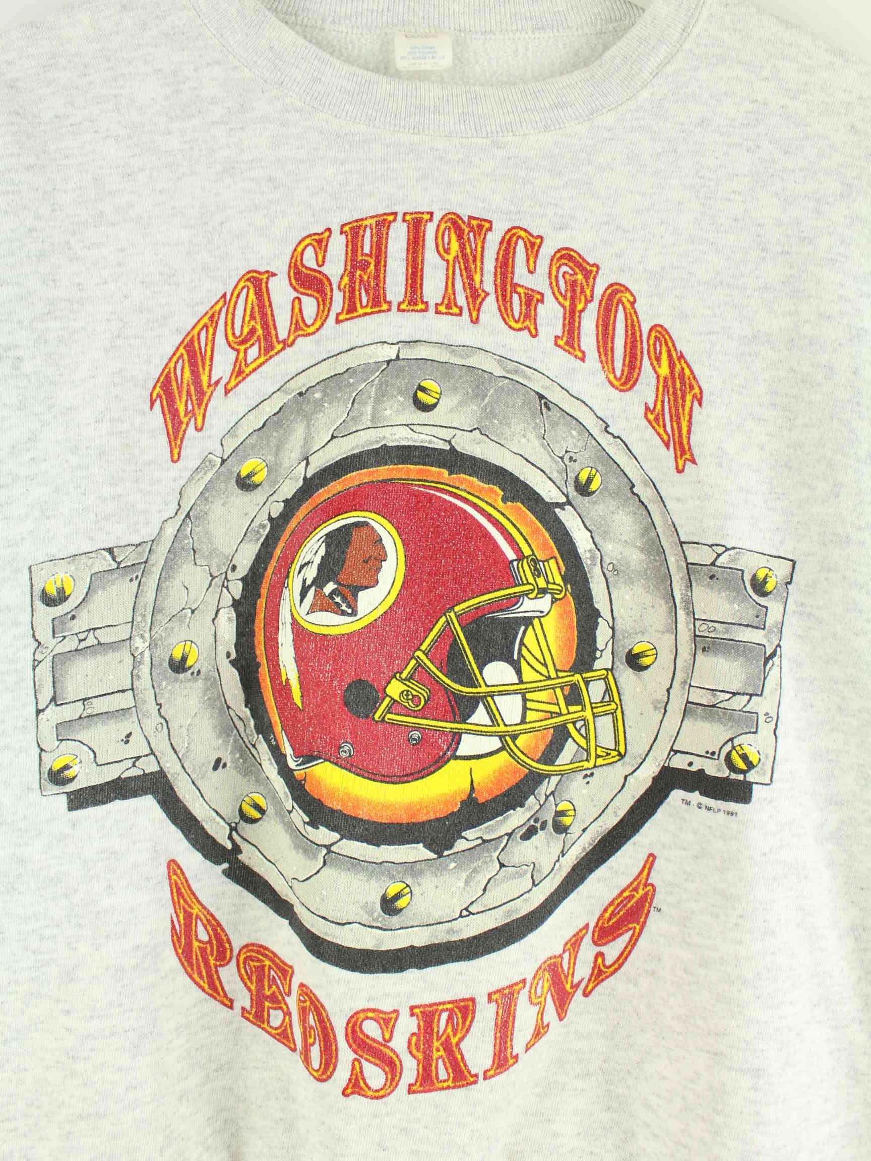 Vintage Damen 1991 Washington Redskins Sweater Grau S (detail image 1)