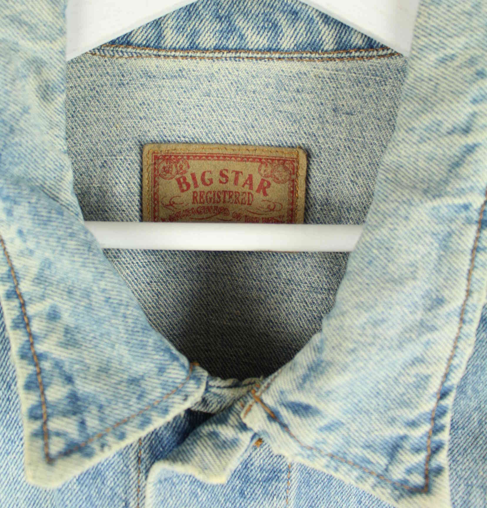 Vintage 90s Big Star Jeans Jacke Blau L (detail image 2)