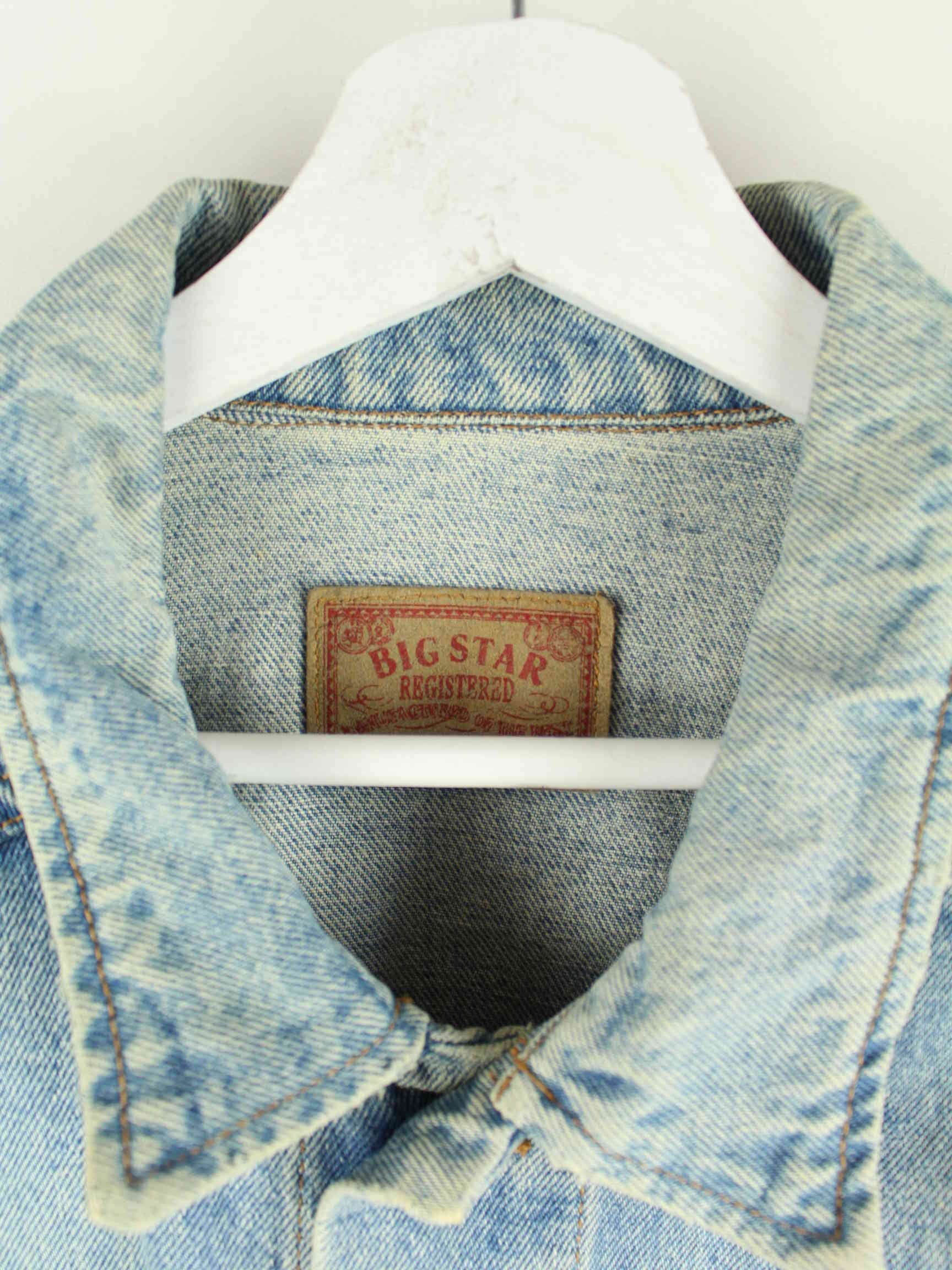 Vintage 90s Big Star Jeans Jacke Blau L (detail image 2)