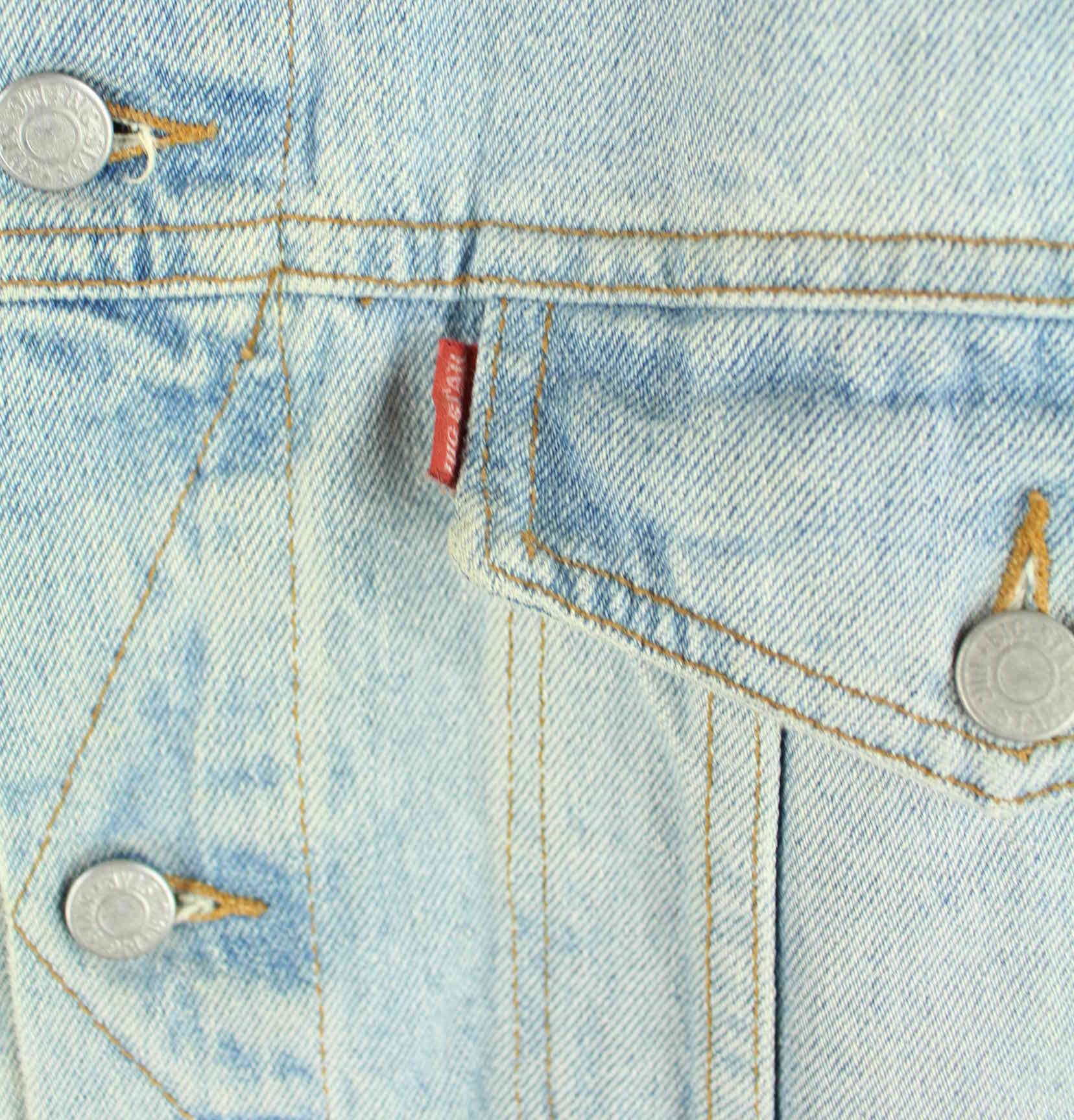 Vintage 90s Big Star Jeans Jacke Blau L (detail image 3)
