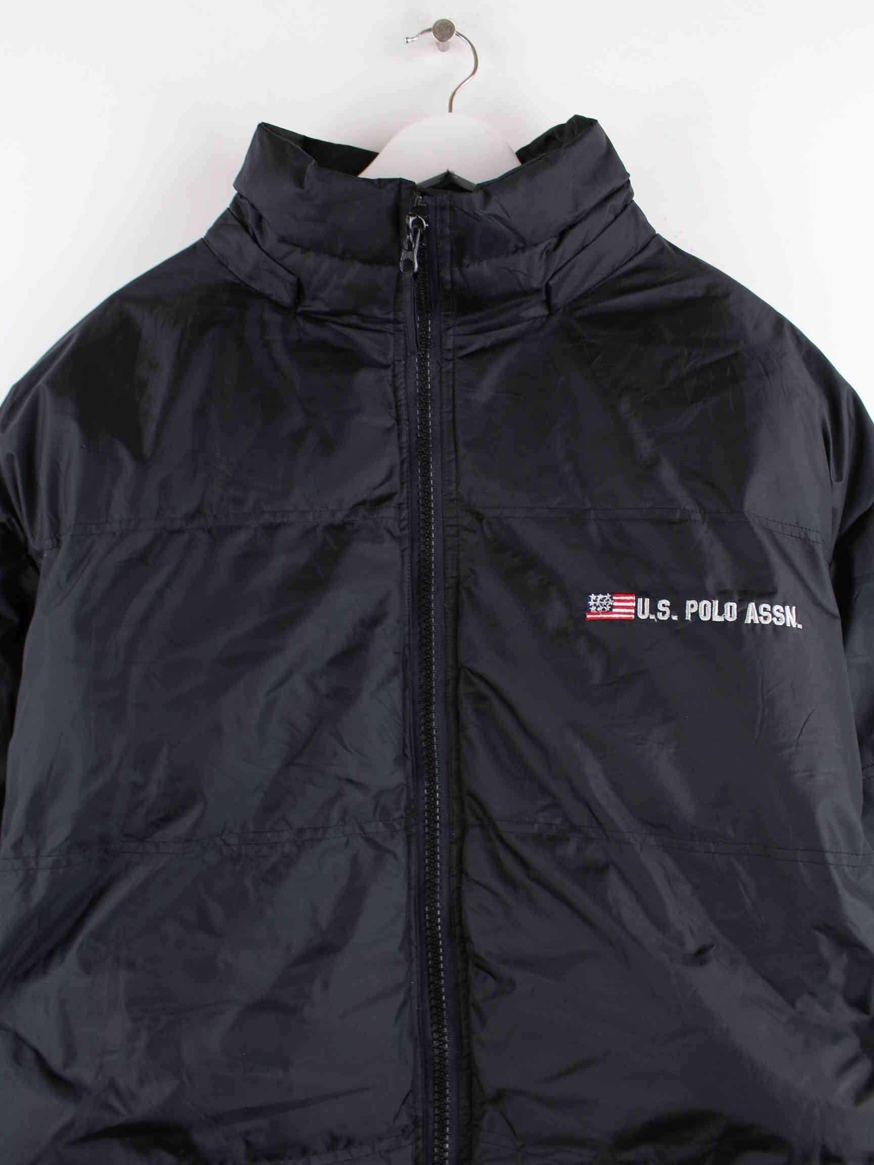 U.S. Polo ASSN. Embroidered Daunen Parka Jacke Schwarz XXL (detail image 1)