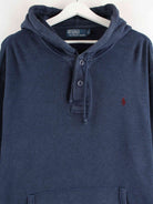 Ralph Lauren 90s Vintage Hoodie Blau L (detail image 1)