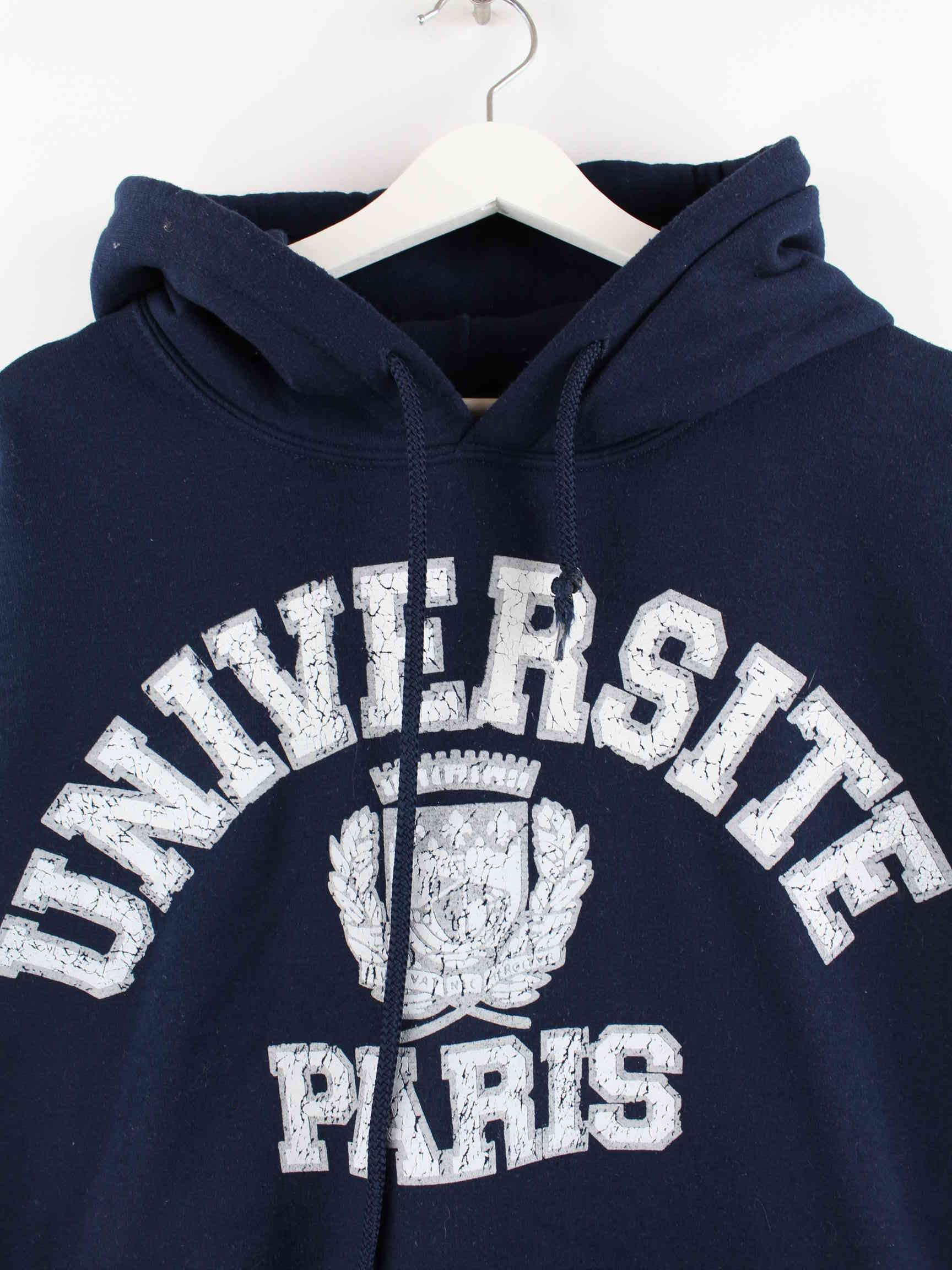 Gildan University Paris Hoodie Blue L