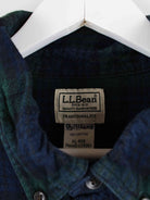 LL Bean 00s Striped Flanell Hemd Blau XL (detail image 2)