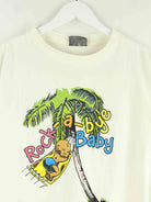 Vintage 90s Vintage Trinidad Baby Print T-Shirt Weiß S (detail image 1)