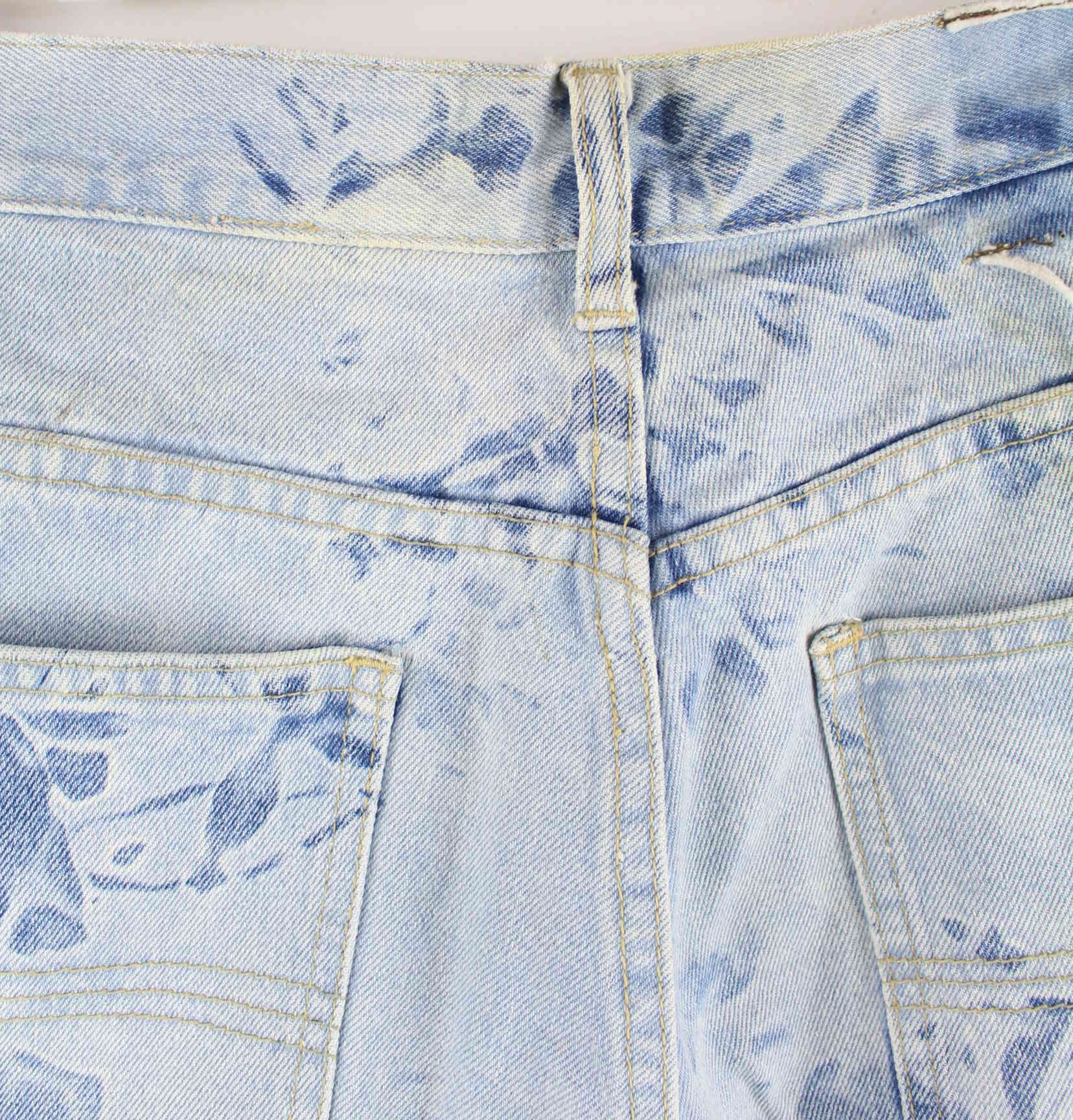 Vintage y2k Acid Washed Carpenter Jeans Blau W34 L30 (detail image 7)