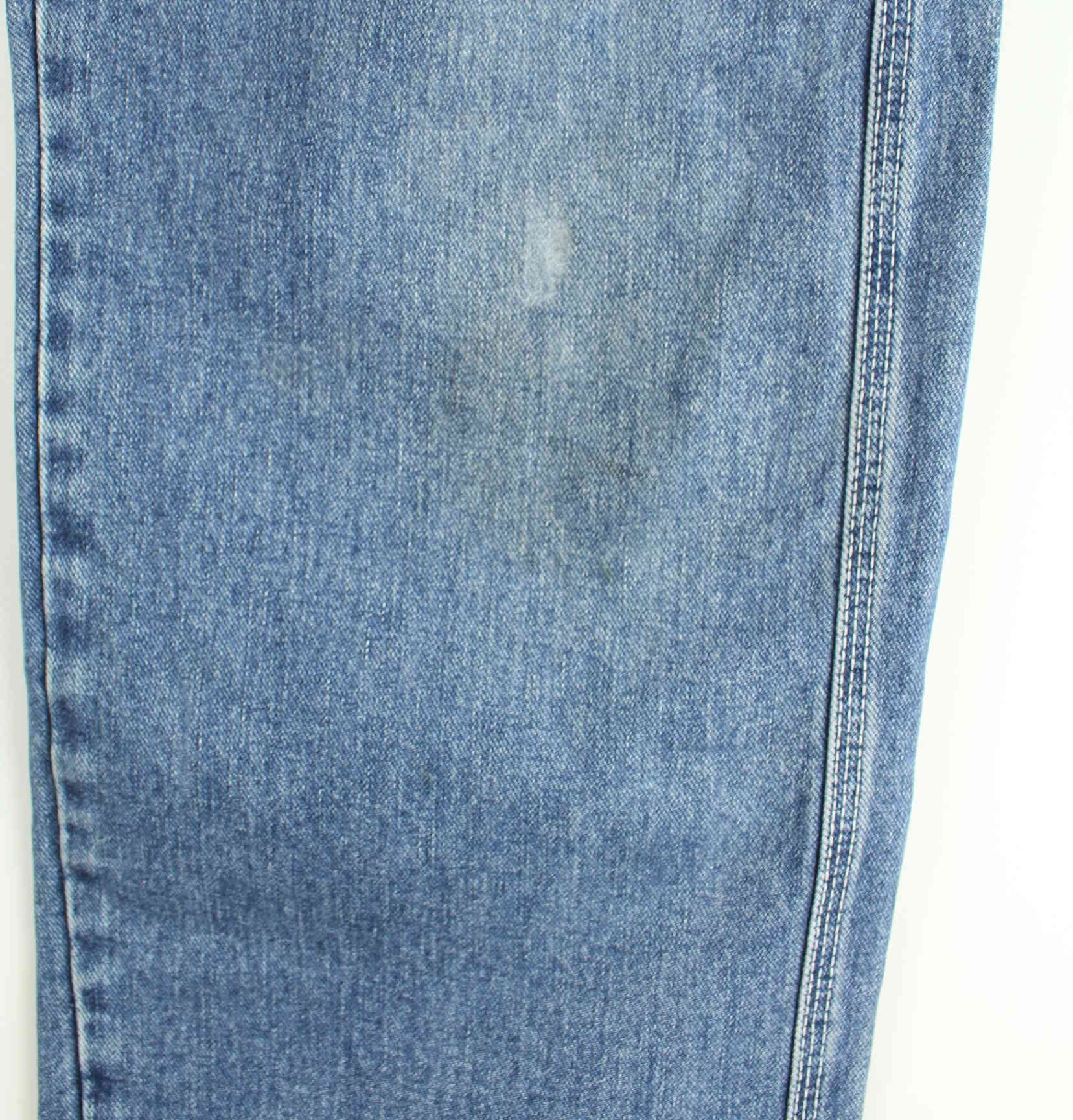 Vintage 90s Full Count Embroidered Jeans Blau W33 L34 (detail image 5)