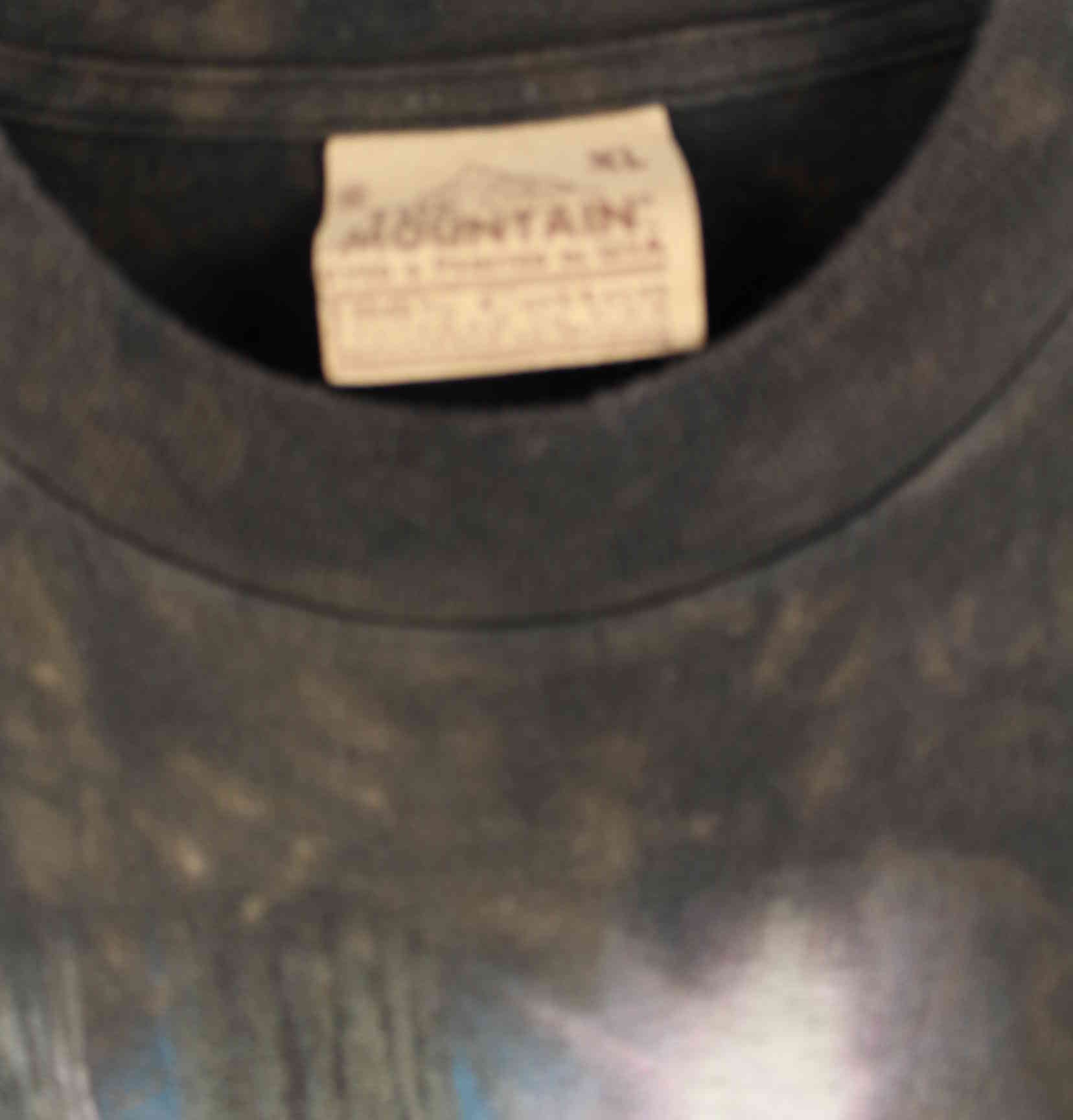 Vintage 90s Deer Print T-Shirt Braun XL (detail image 2)