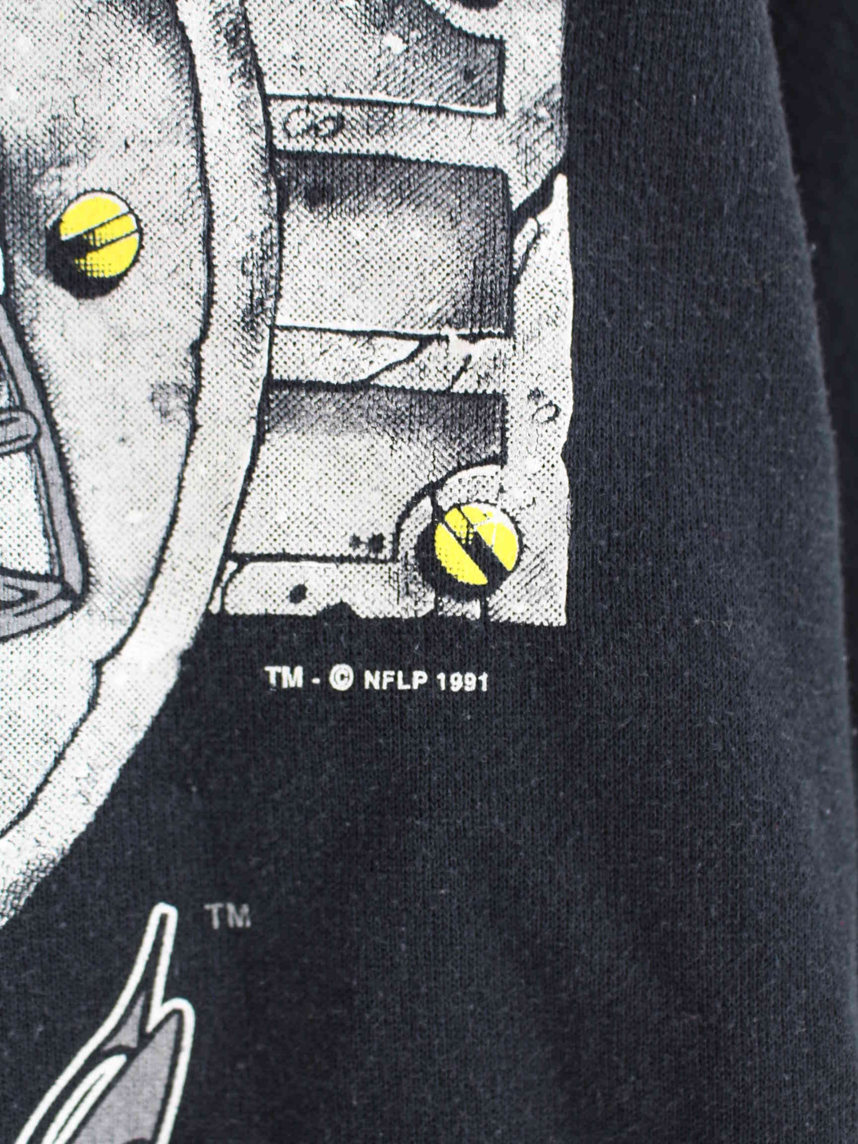 Vintage 1991 Los Angeles Raiders Sweater Schwarz M (detail image 2)