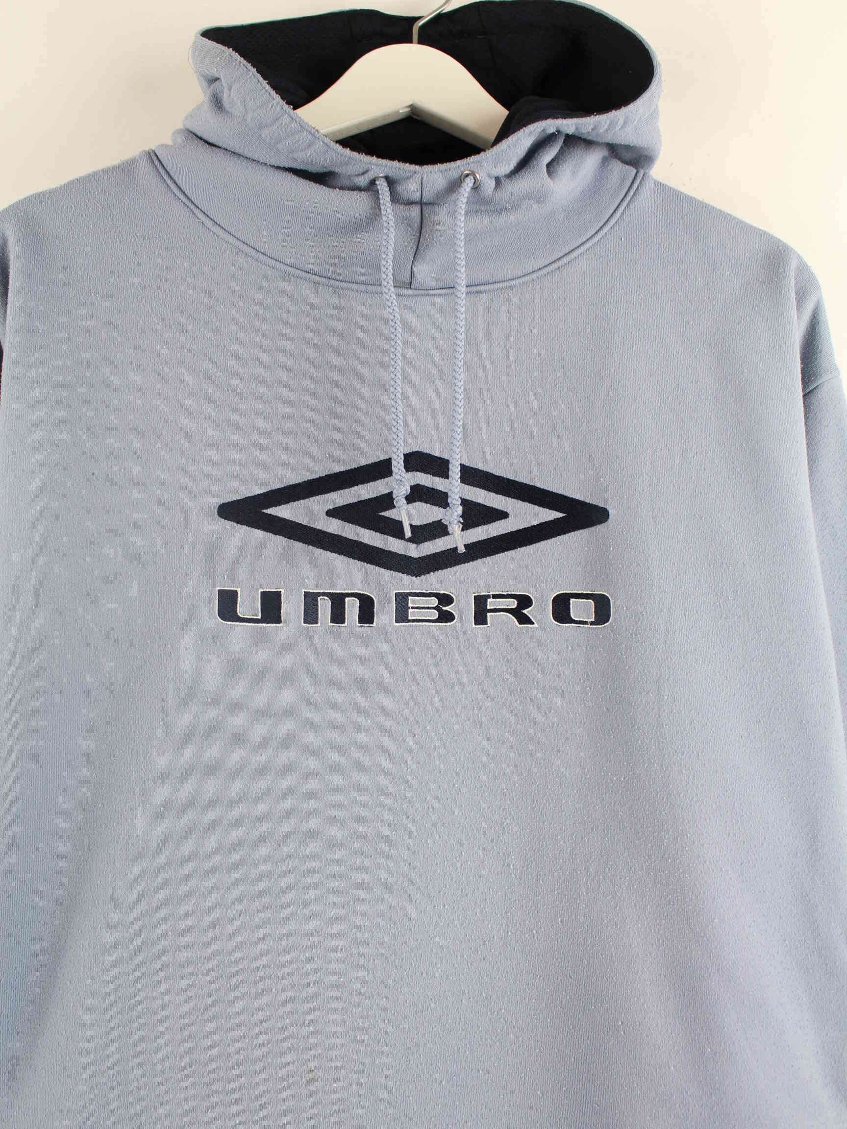 Umbro 90s Vintage Embroidered Hoodie Blau L (detail image 1)