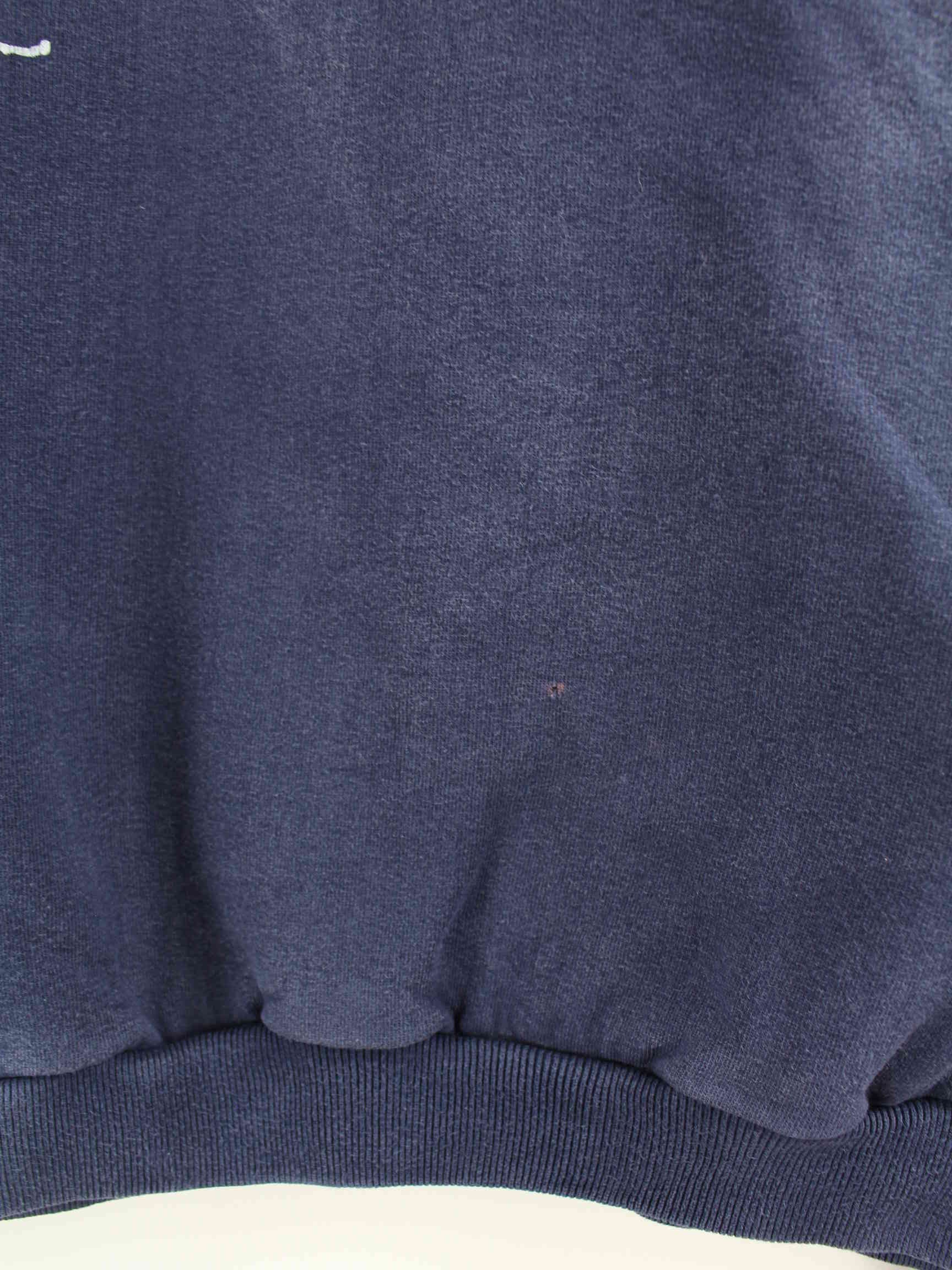 Karl Kani y2k Embroidered Heavy Cotton Sweater Blau XXL (detail image 2)